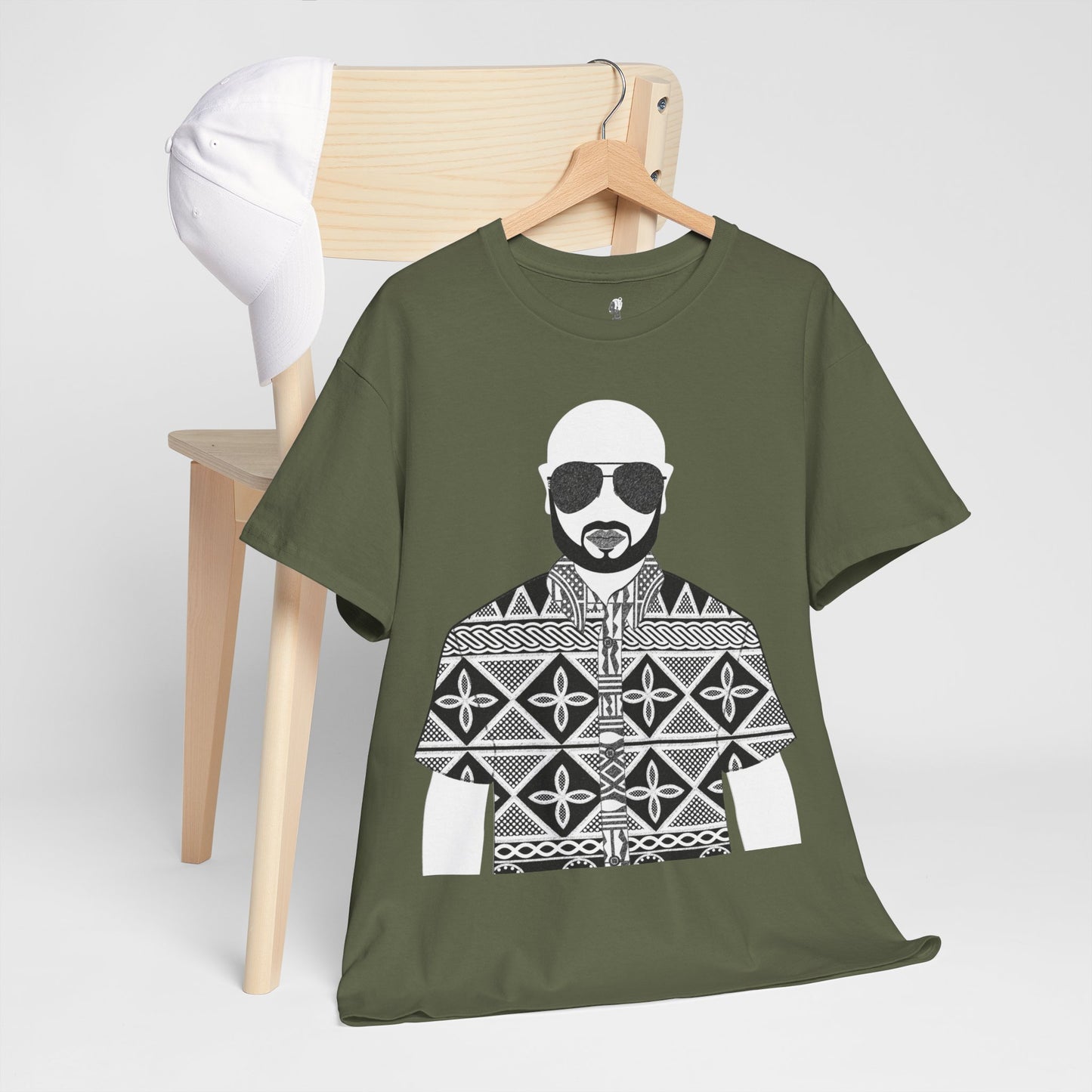 Le Monsieur(BW) in Toghu Unisex Heavy Cotton Tee