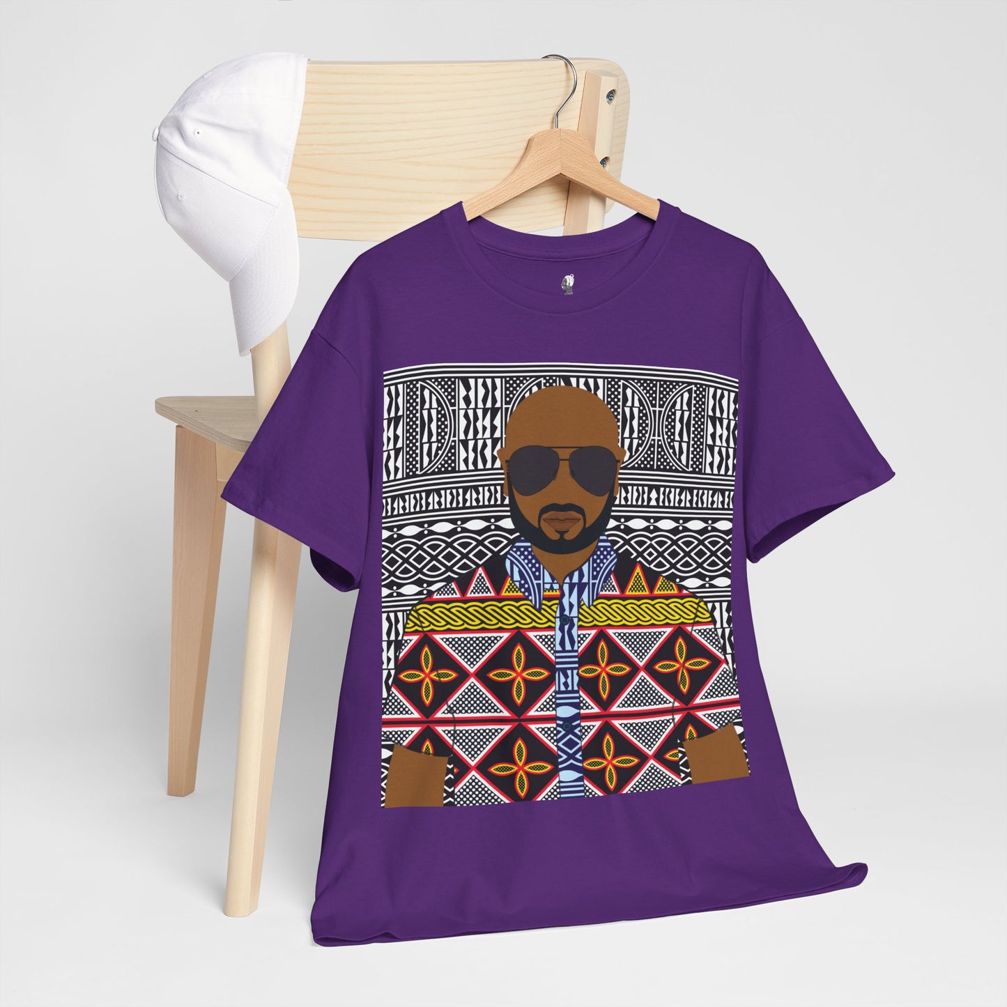 Le Monsieur Yellow Toghu on BW Ndop Unisex Heavy Cotton Tee