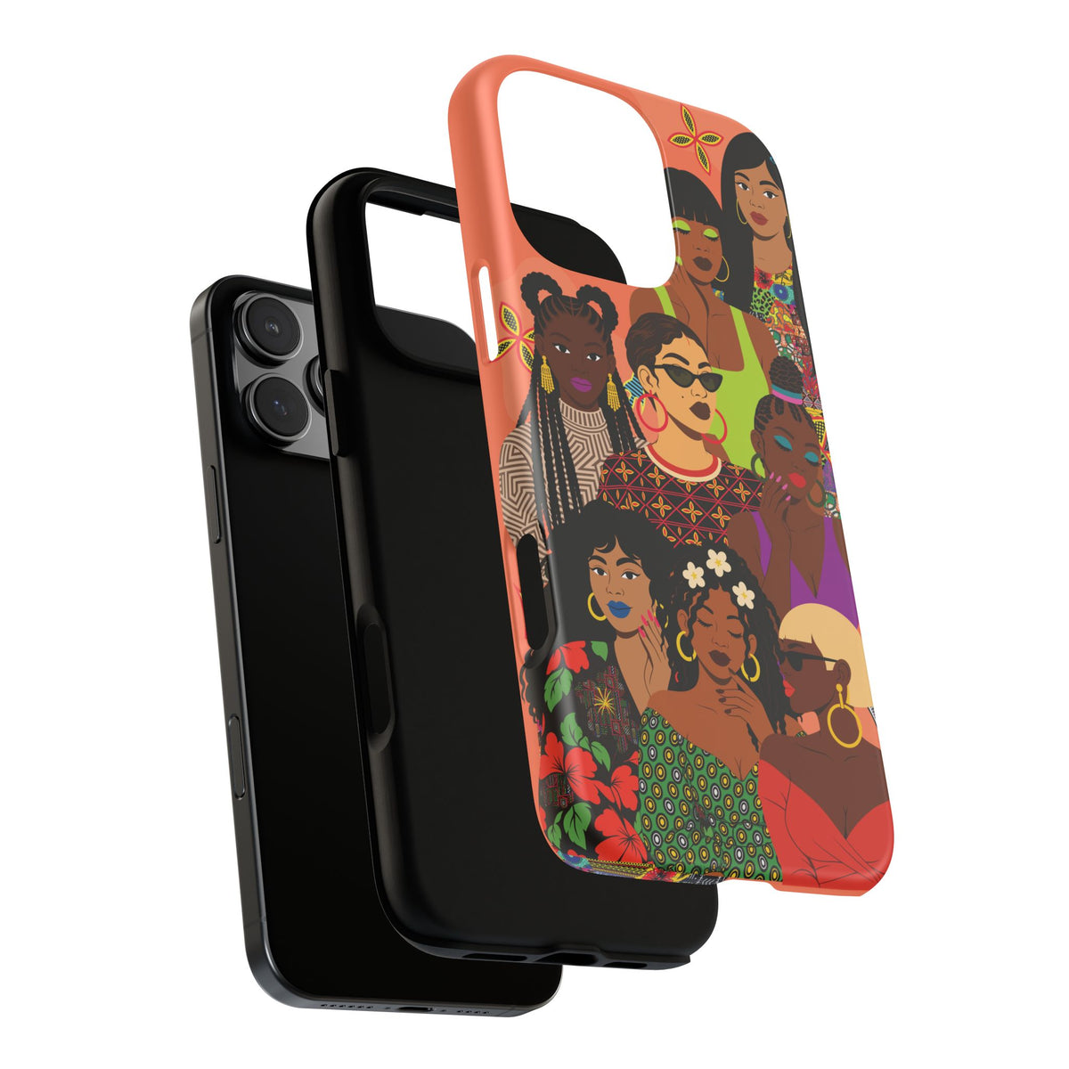 Black Girl Magic Collage Phone Case, African Art Design, Stylish Protective Cover for Samsung and iPhone, Unique Accessory, Gift Idea