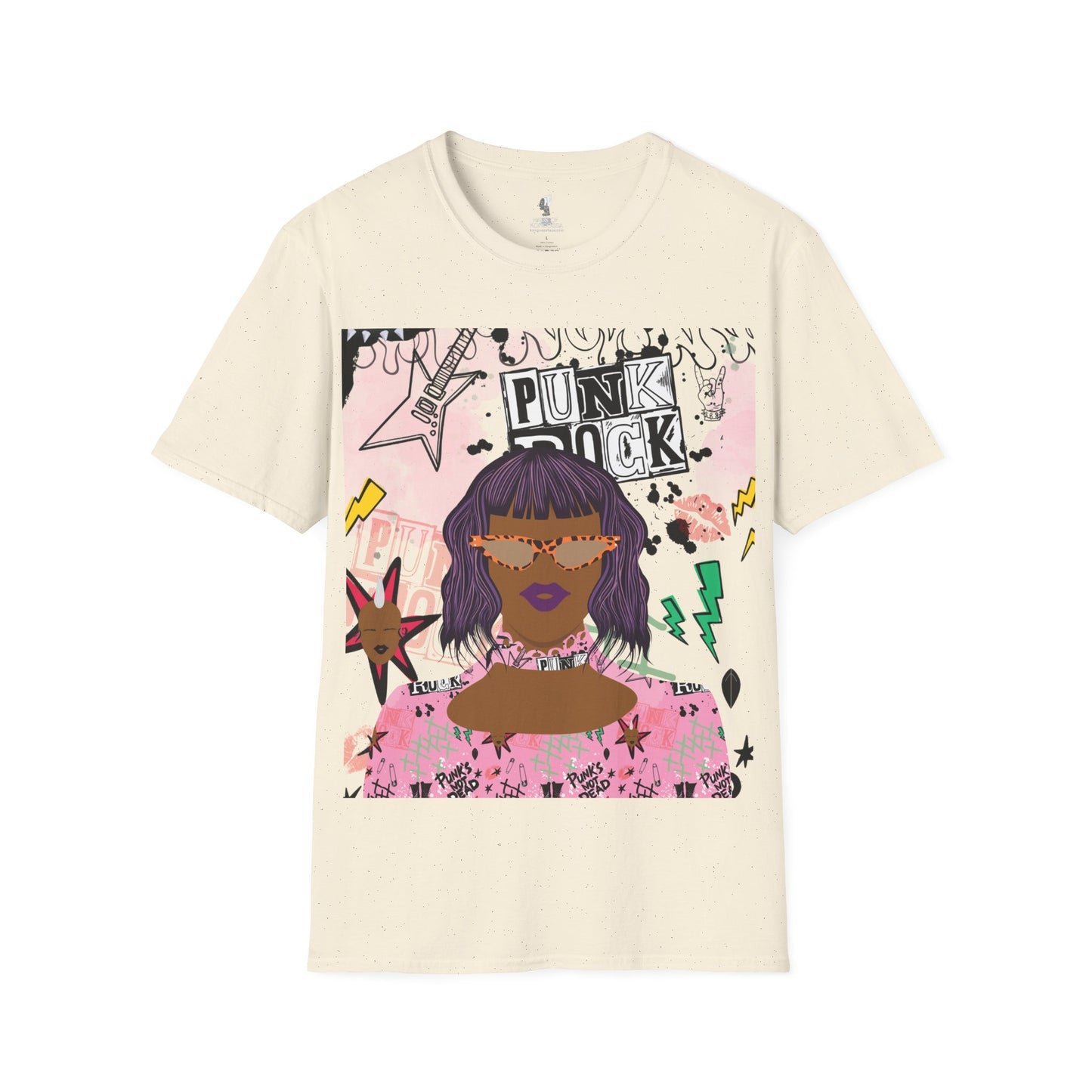 Anum in Punk  - With Back Design - Unisex Softstyle T-Shirt