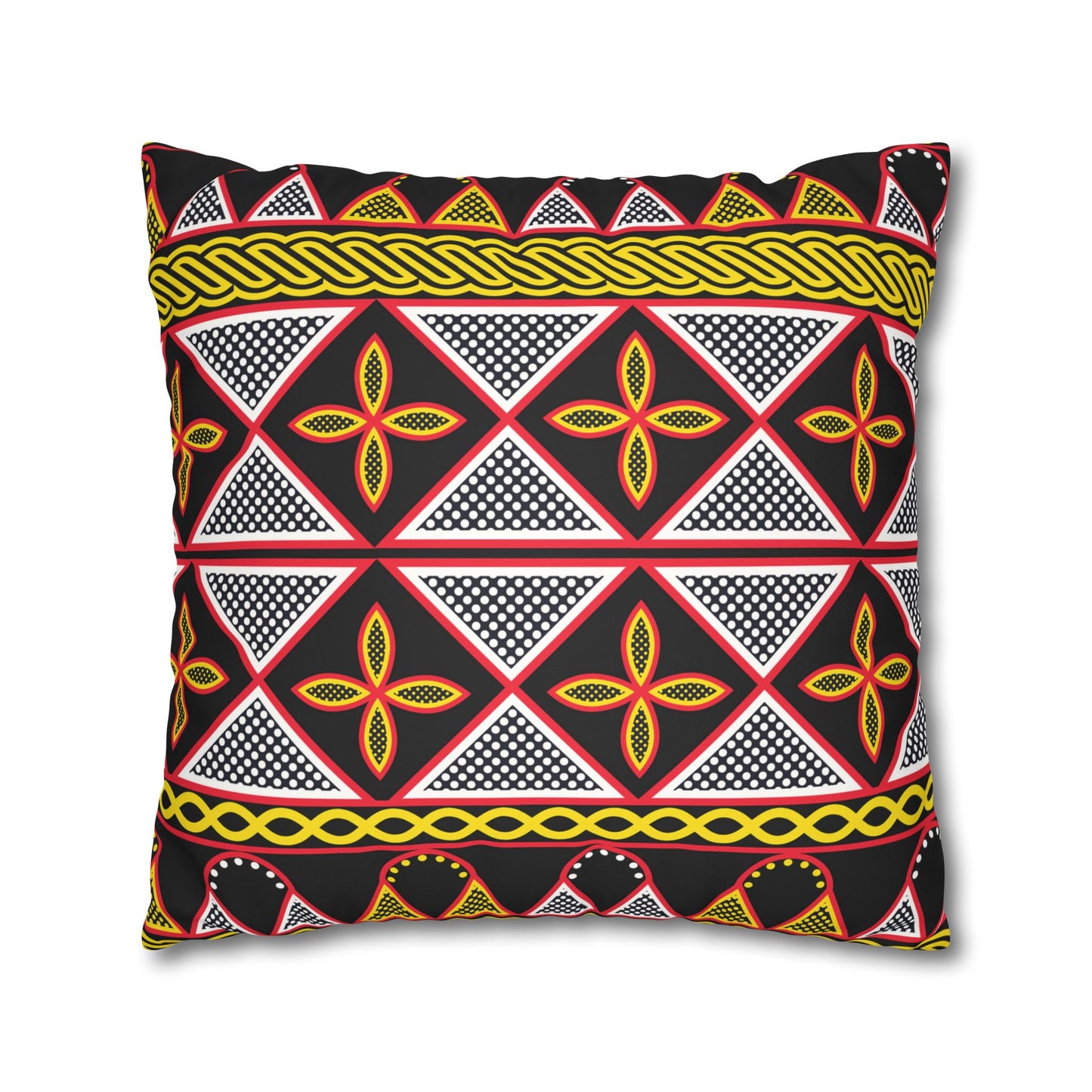 Yellow Toghu Pillow Casecase, Home Decor, African Print Throw Pillow Case, Square Accent Cushion, Living Room, Bedroom, Sofa Accessories
