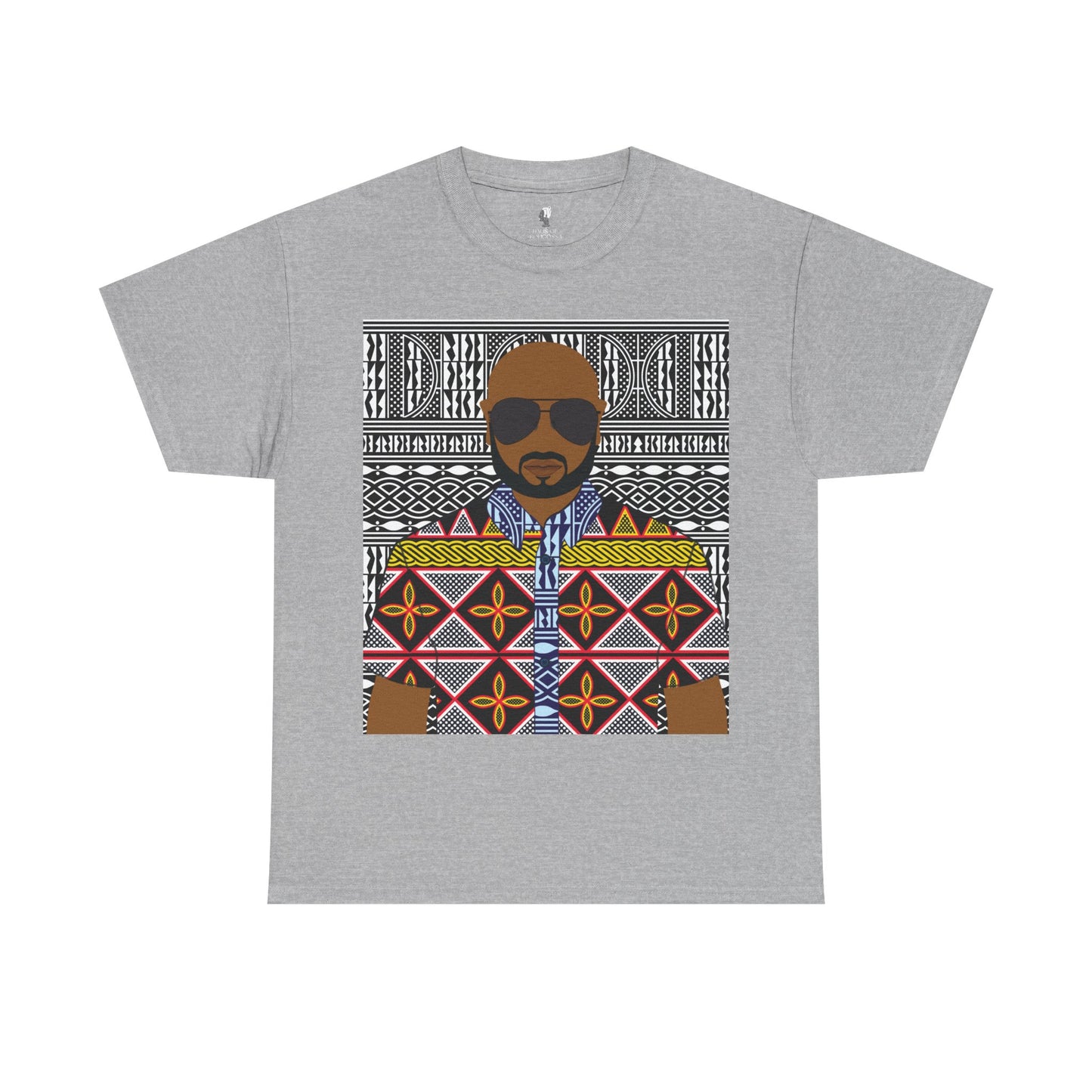 Le Monsieur Yellow Toghu on BW Ndop Unisex Heavy Cotton Tee