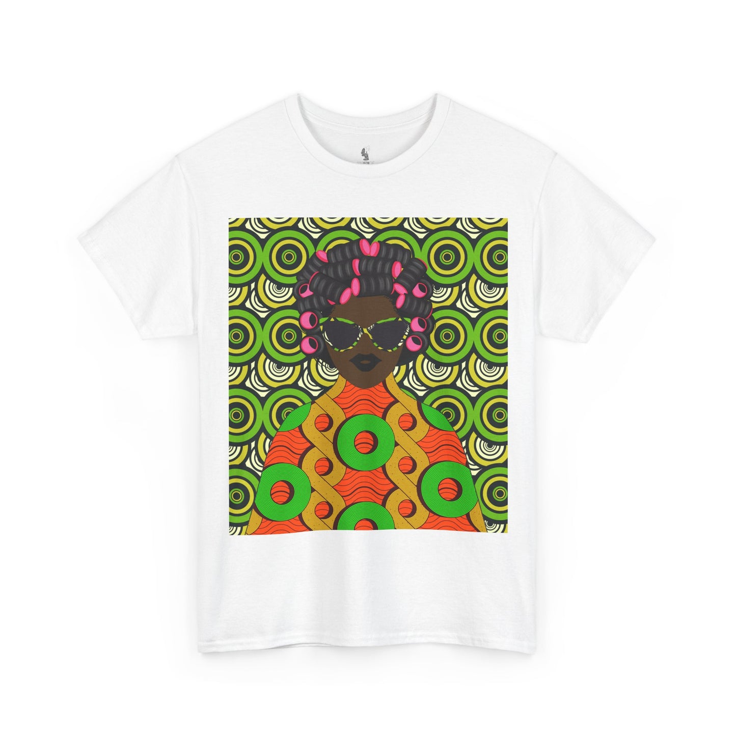 Chantal Circles Unisex T-Shirt for African Art Lovers, Afrocentric Clothing, African Heritage Top, Tee for Men and Women