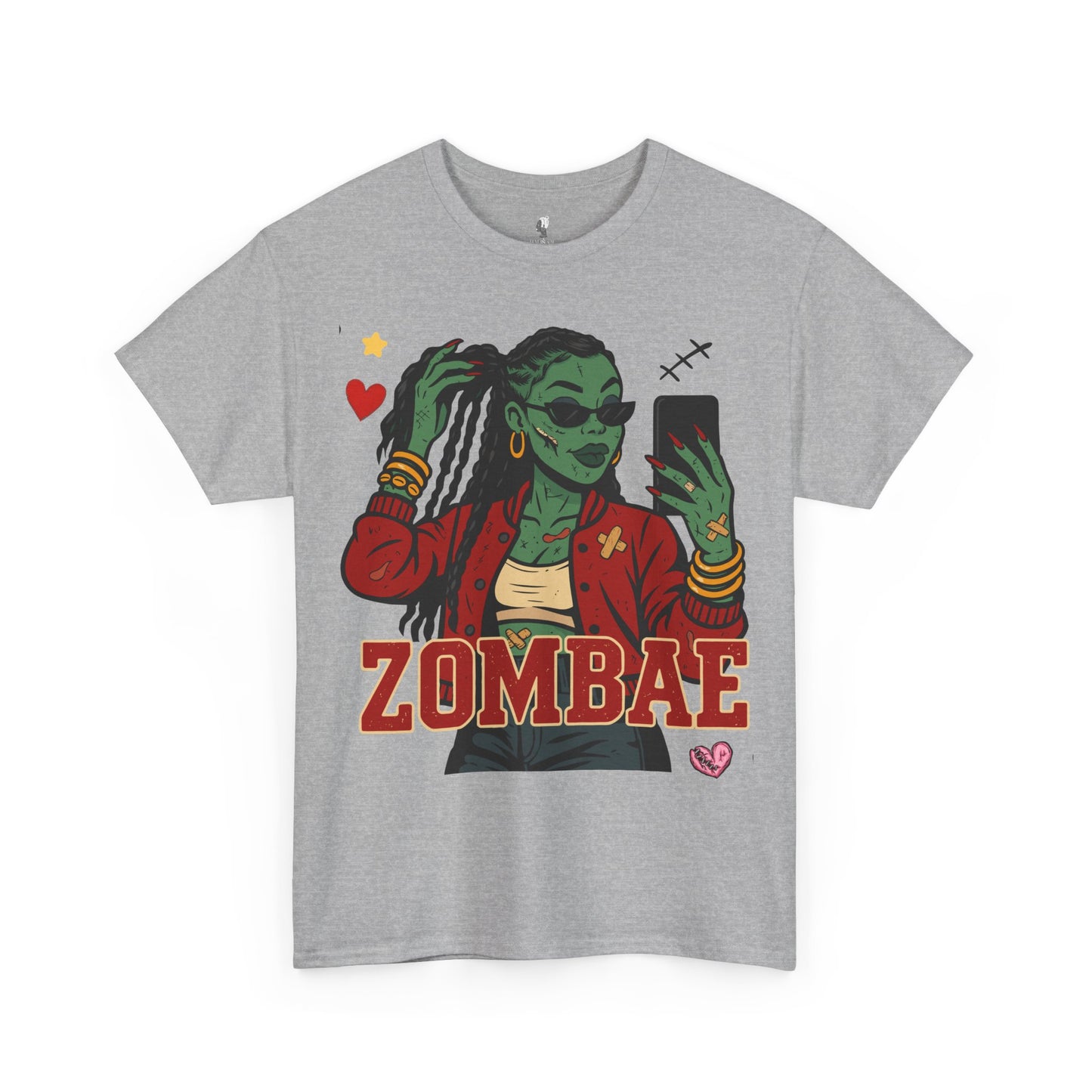 Zombae Unisex Tee - Halloween T-Shirt, Unisex Shirt, Funny Cute Top, Heavy Cotton Apparel, Halloween Costume, Zombie Lover Gift, Horror