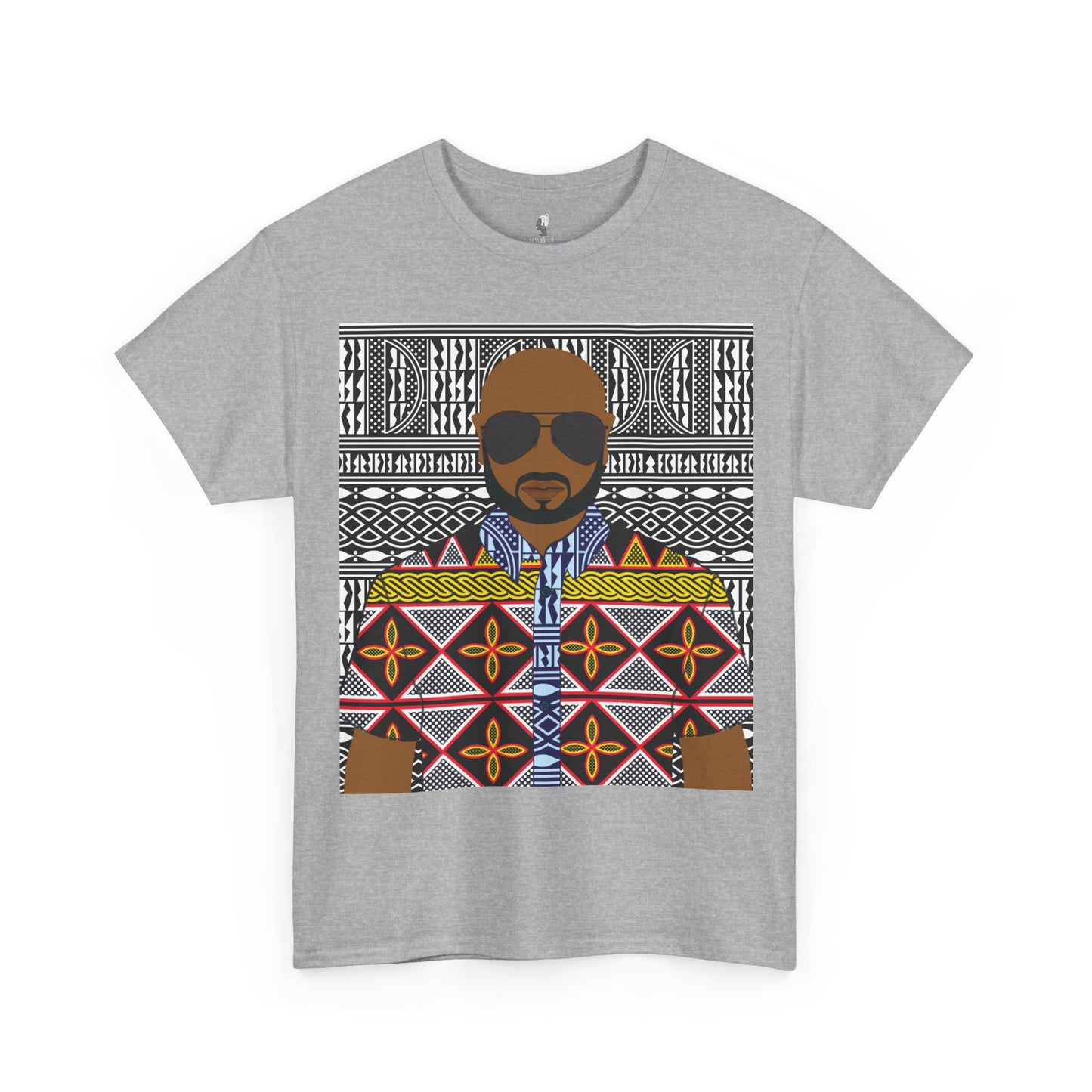 Le Monsieur Yellow Toghu on BW Ndop Unisex Heavy Cotton Tee