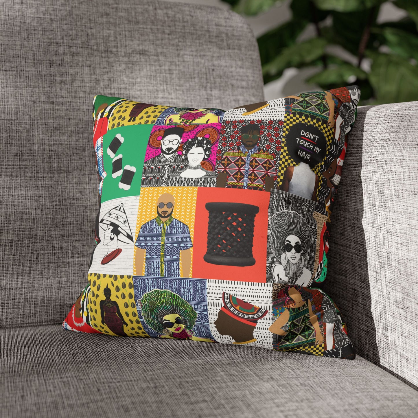 My Pipo Faux Suede Pillow Case, Square Throw Cushion, Boho Home Decor, Living Room Accent, Bedroom or Living room Accessory