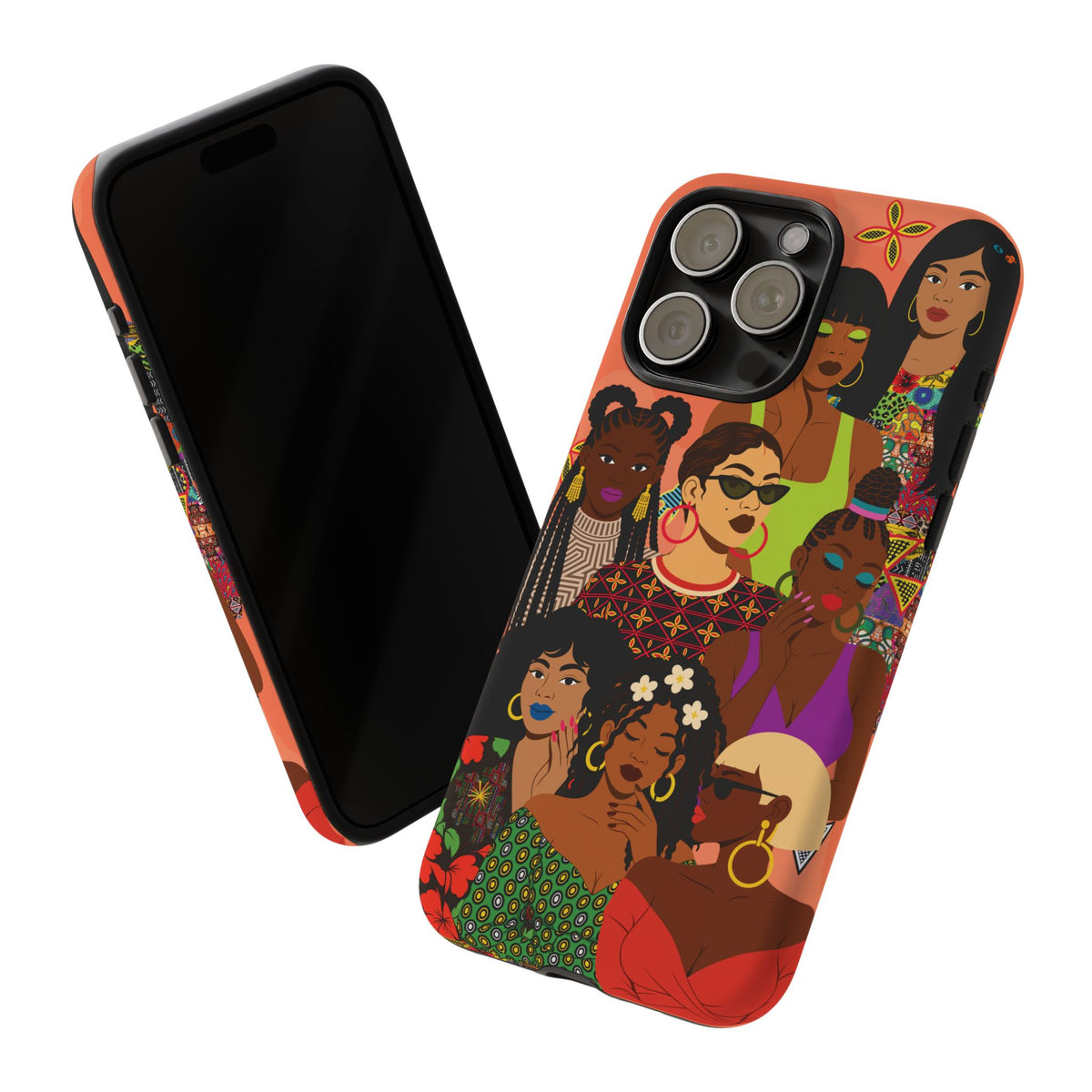 Black Girl Magic Collage Phone Case, African Art Design, Stylish Protective Cover for Samsung and iPhone, Unique Accessory, Gift Idea