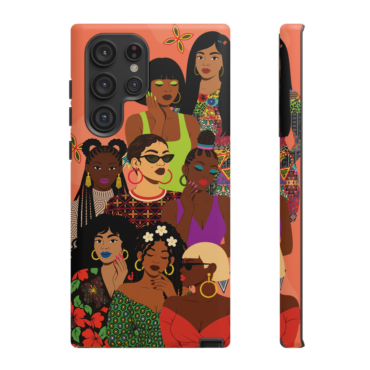 Black Girl Magic Collage Phone Case, African Art Design, Stylish Protective Cover for Samsung and iPhone, Unique Accessory, Gift Idea