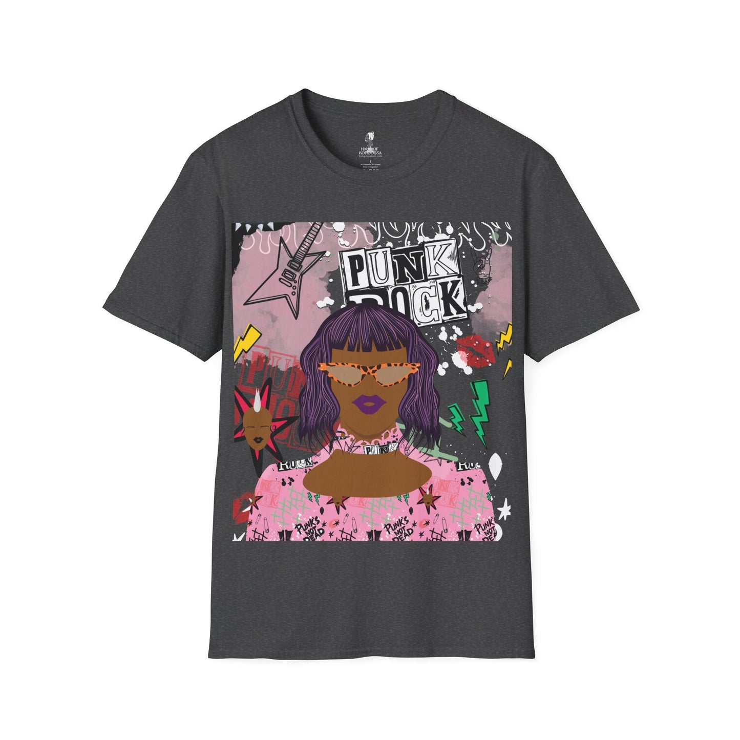 Anum in Punk  - With Back Design - Unisex Softstyle T-Shirt
