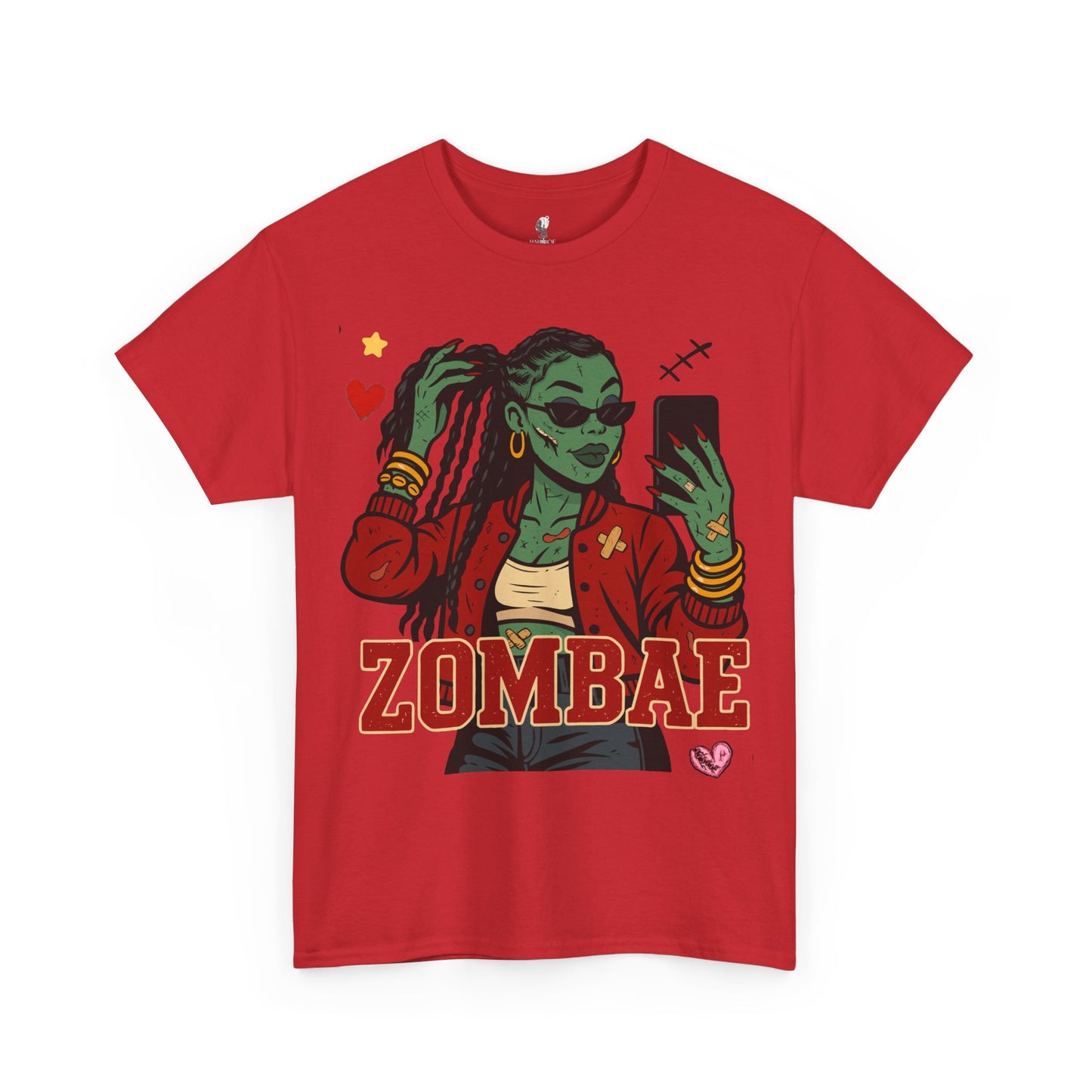 Zombae Unisex Tee - Halloween T-Shirt, Unisex Shirt, Funny Cute Top, Heavy Cotton Apparel, Halloween Costume, Zombie Lover Gift, Horror