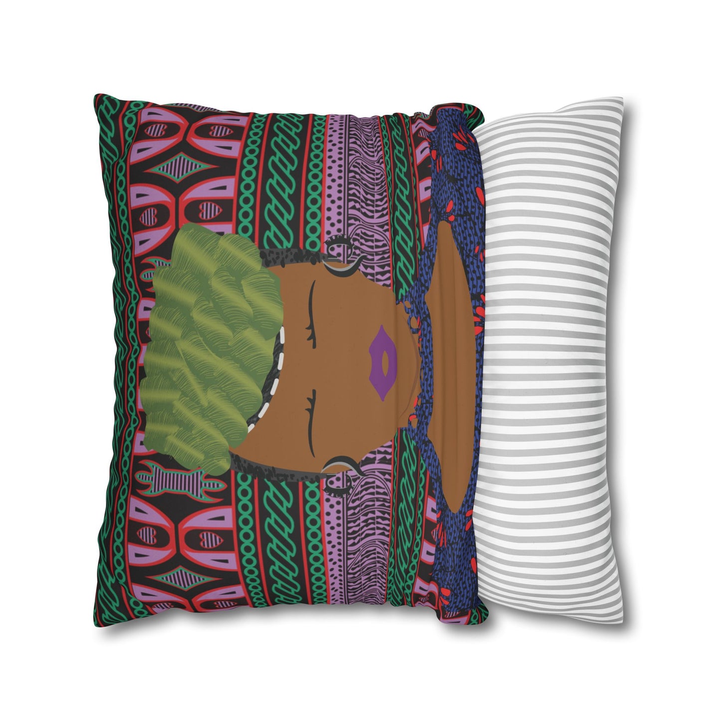 Jihi Faux Suede Square Pillow Case