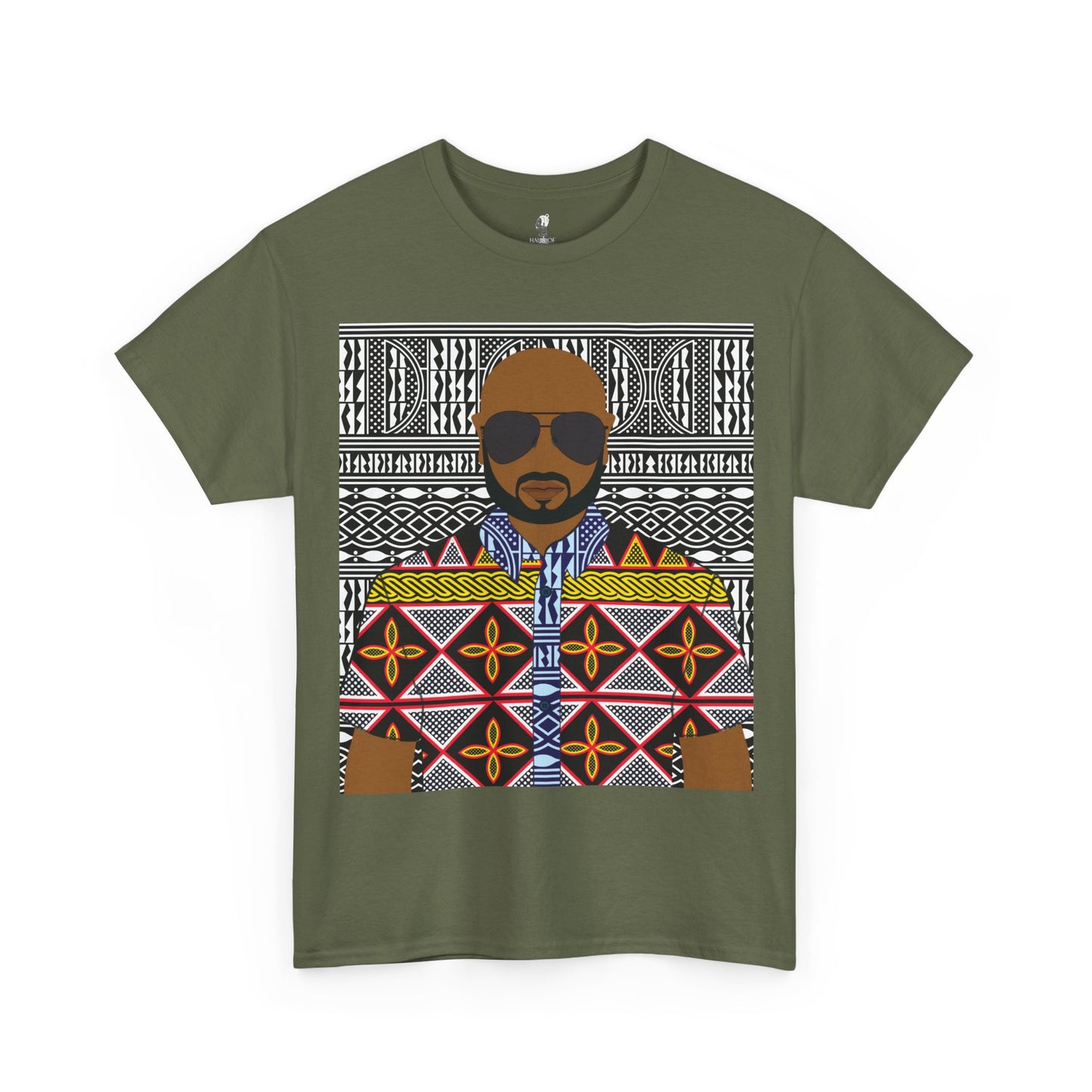 Le Monsieur Yellow Toghu on BW Ndop Unisex Heavy Cotton Tee