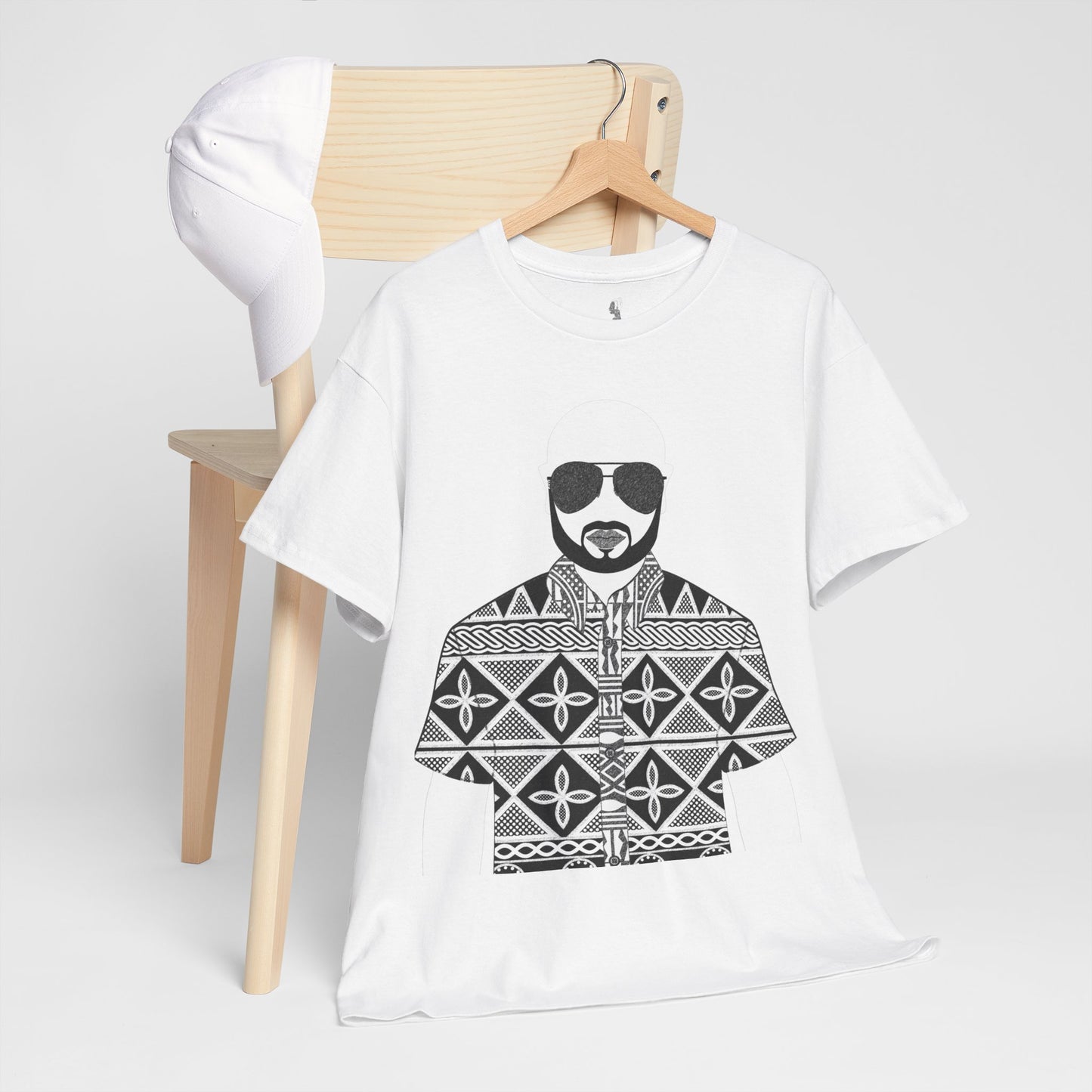 Le Monsieur(BW) in Toghu Unisex Heavy Cotton Tee