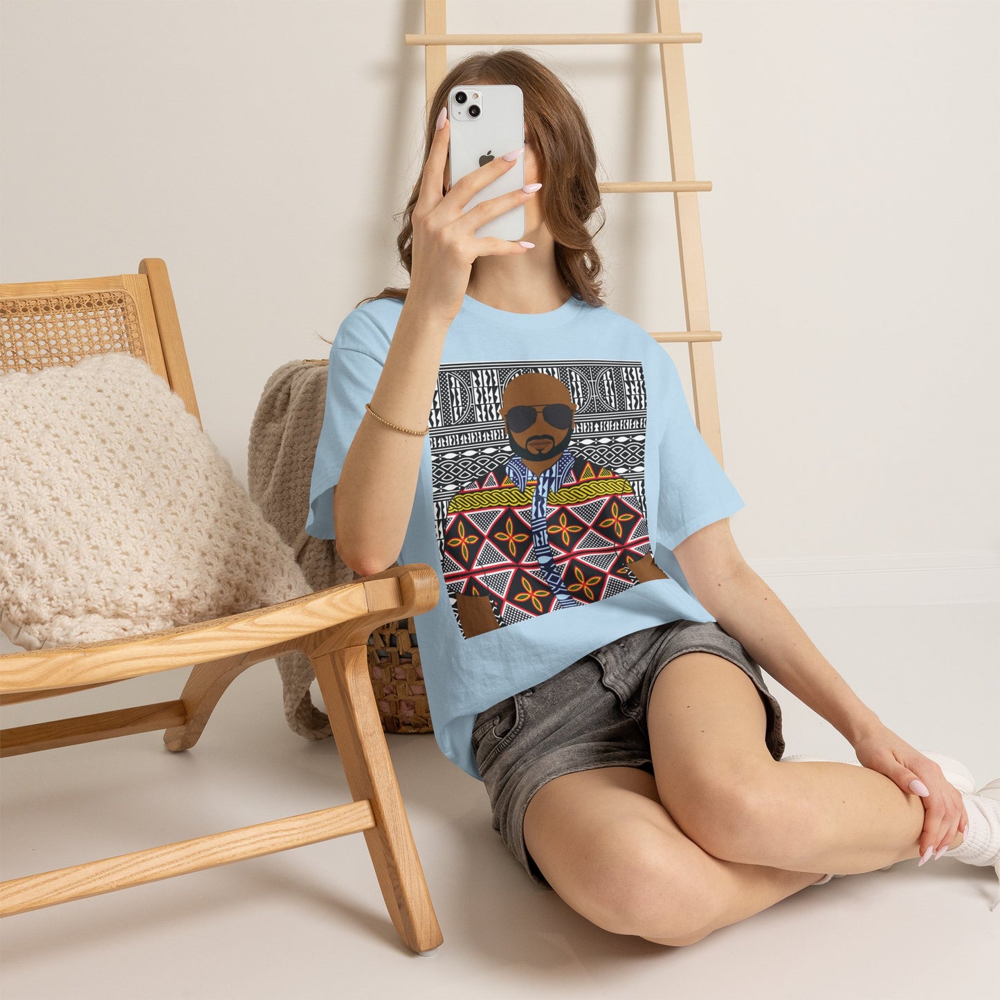 Le Monsieur Yellow Toghu on BW Ndop Unisex Heavy Cotton Tee