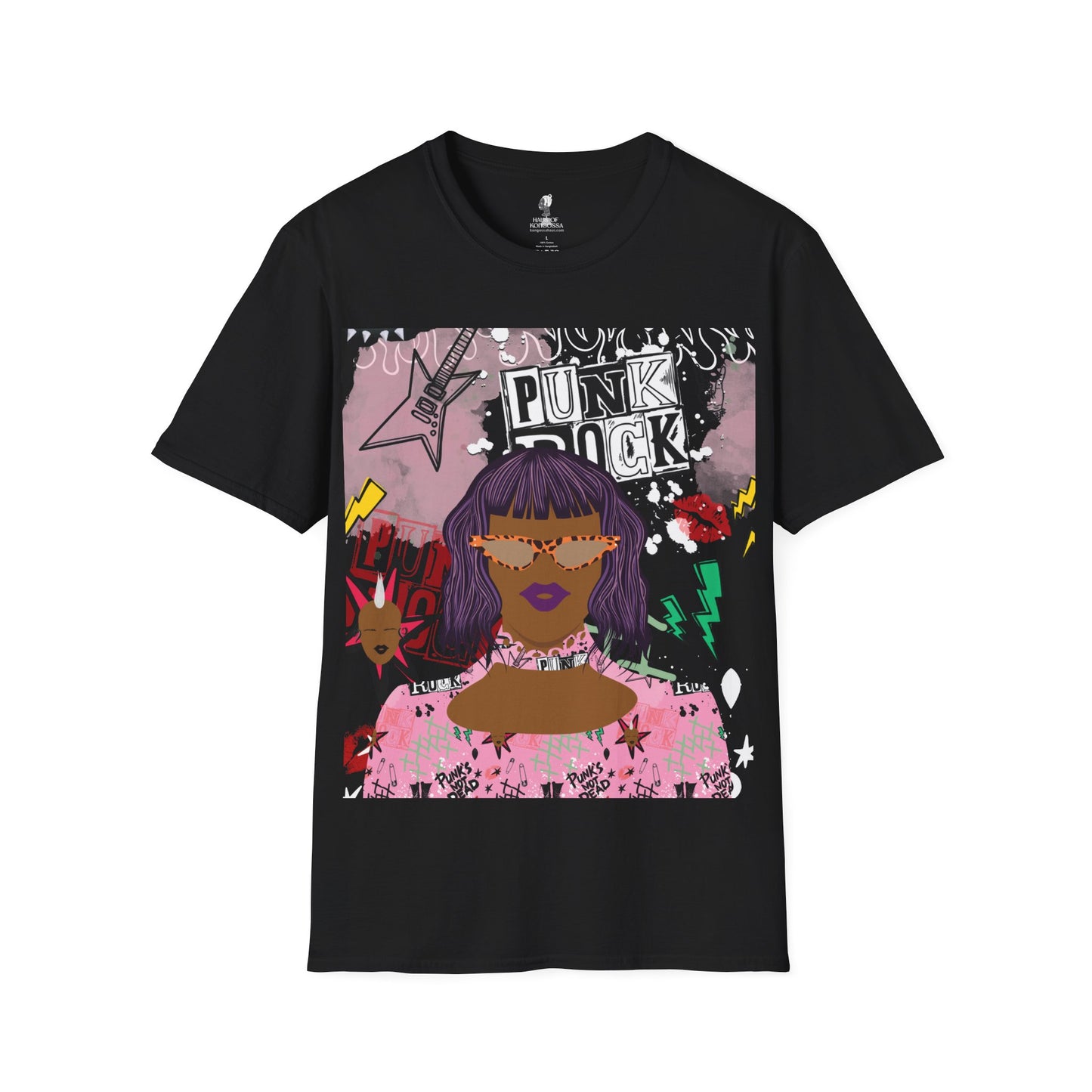 Anum in Punk  - With Back Design - Unisex Softstyle T-Shirt
