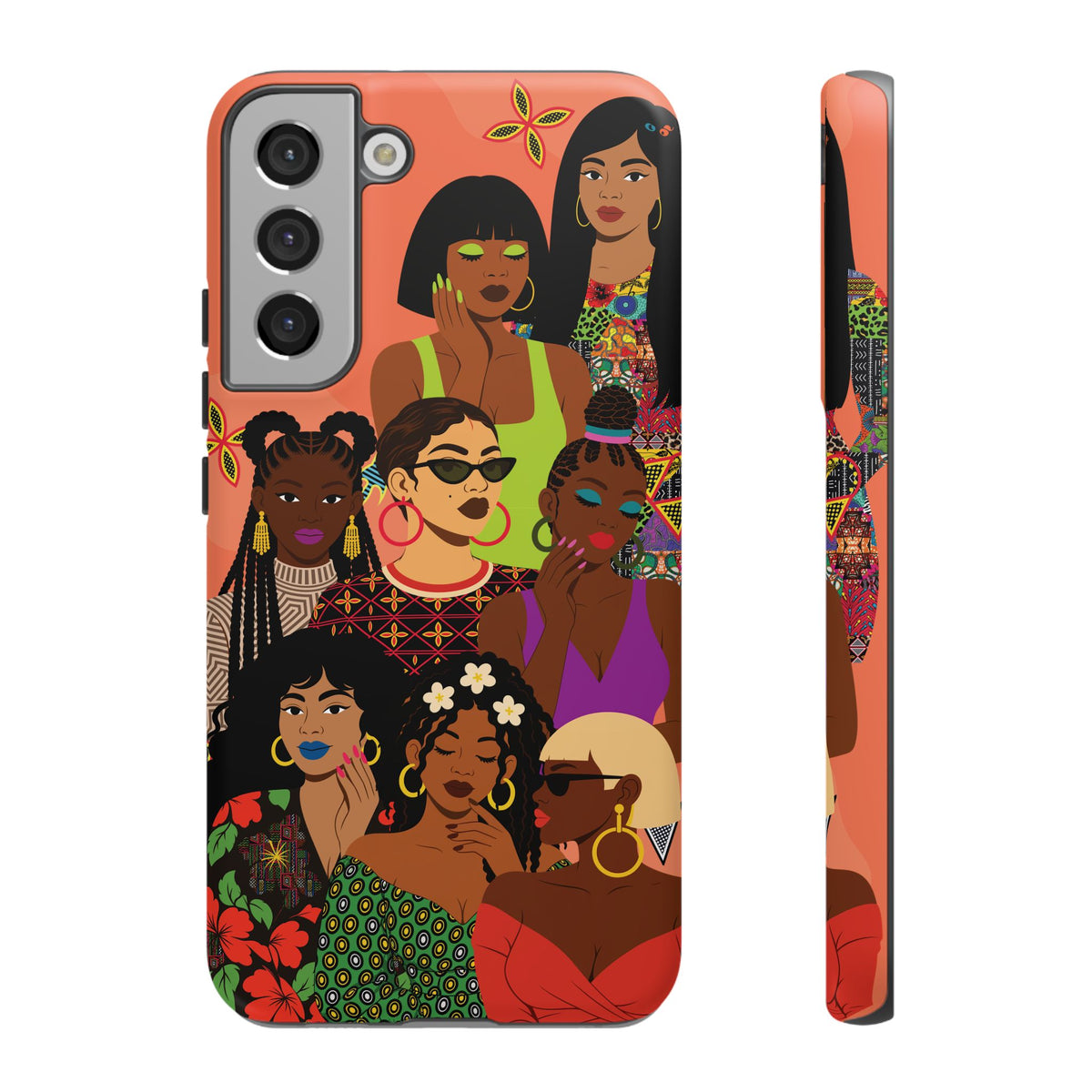 Black Girl Magic Collage Phone Case, African Art Design, Stylish Protective Cover for Samsung and iPhone, Unique Accessory, Gift Idea