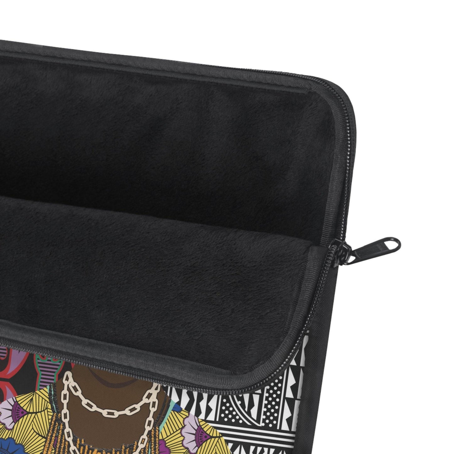The Atebas on Black Ndop African Laptop Sleeve, Pro Macbook Air Sleeve