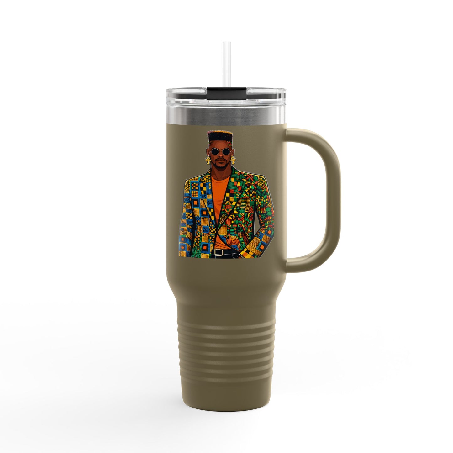 Hustler ever Sleeps Personalized Insulated Travel Mug, 40oz, Stylish Travel Companion, Premium Coffee Mug, Gifts for Him