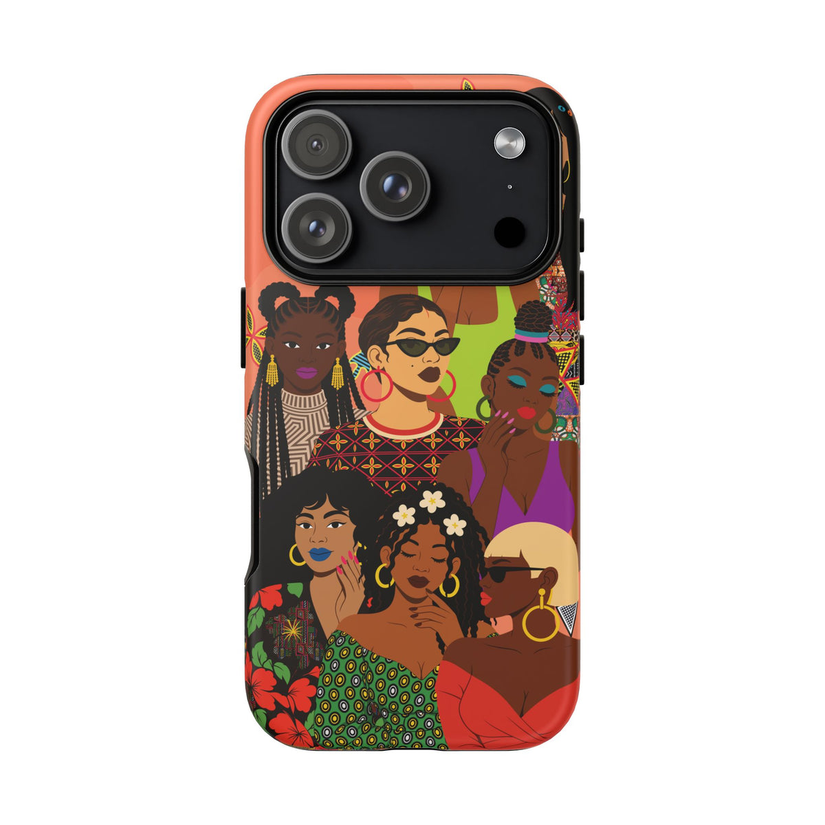 Black Girl Magic Collage Phone Case, African Art Design, Stylish Protective Cover for Samsung and iPhone, Unique Accessory, Gift Idea