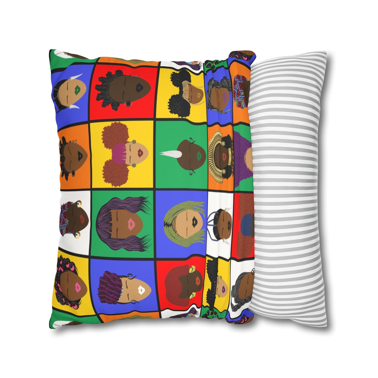 Faux Suede Pillow Case - Rubikas Square Pillow Case With Concealed Zipper Design