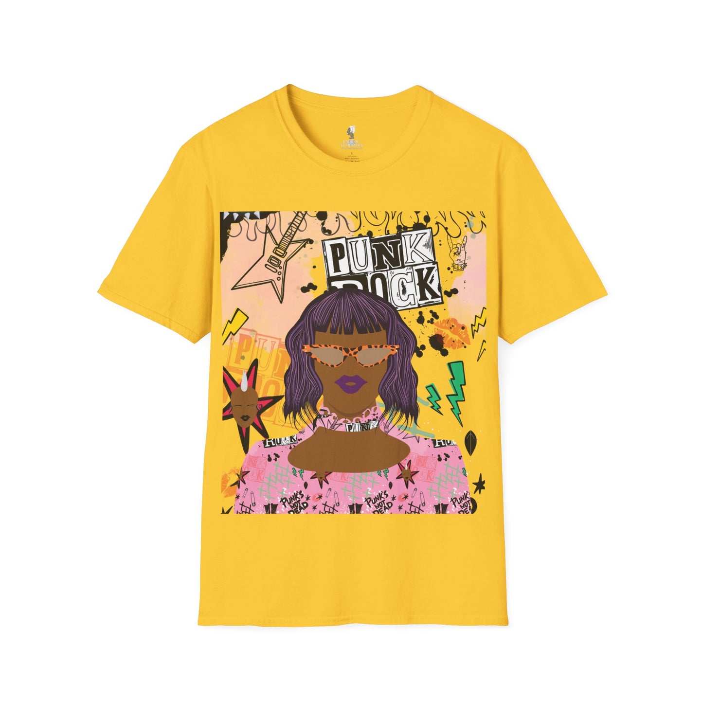 Anum in Punk  - With Back Design - Unisex Softstyle T-Shirt