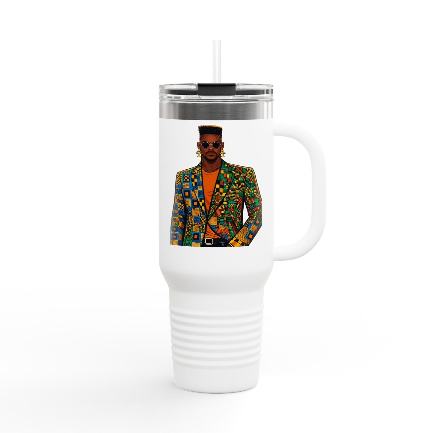 Hustler ever Sleeps Personalized Insulated Travel Mug, 40oz, Stylish Travel Companion, Premium Coffee Mug, Gifts for Him