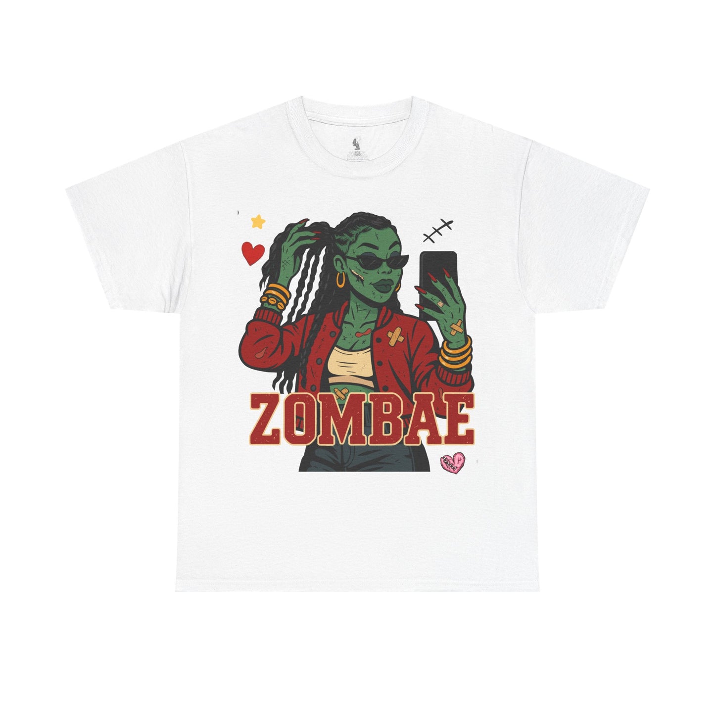 Zombae Unisex Tee - Halloween T-Shirt, Unisex Shirt, Funny Cute Top, Heavy Cotton Apparel, Halloween Costume, Zombie Lover Gift, Horror