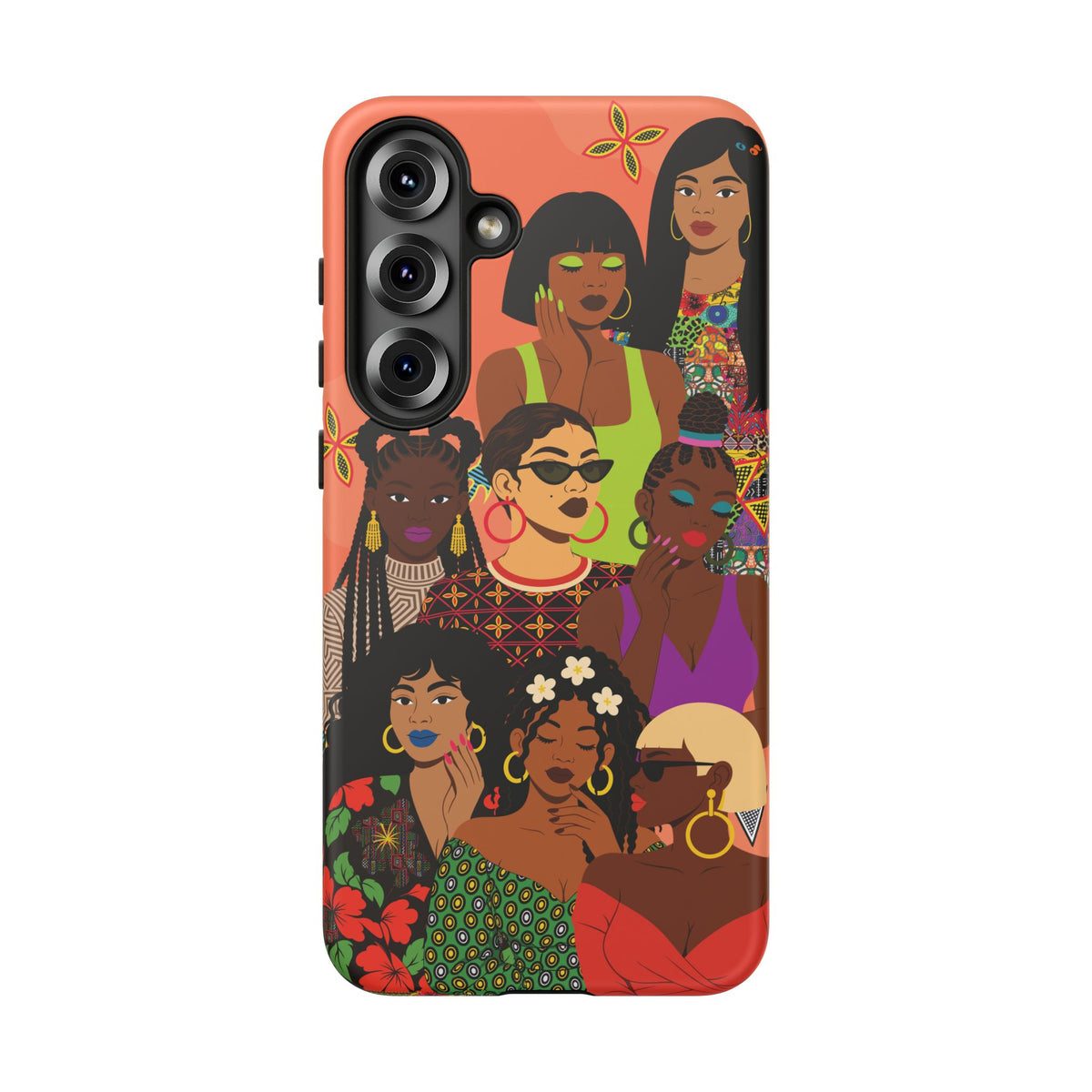 Black Girl Magic Collage Phone Case, African Art Design, Stylish Protective Cover for Samsung and iPhone, Unique Accessory, Gift Idea