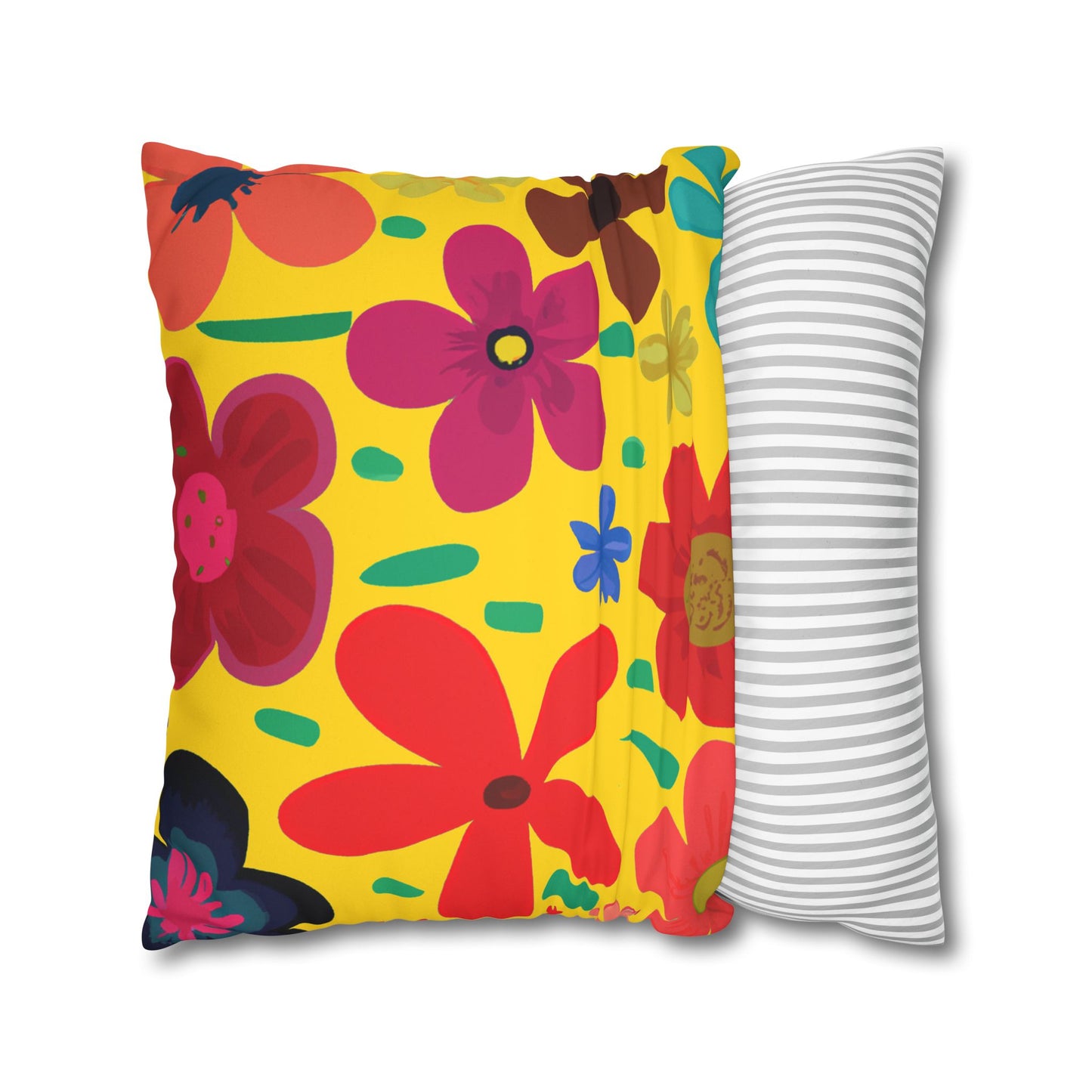 Chantal loves Bananas Two-Sided Faux Suede Square Pillow Case