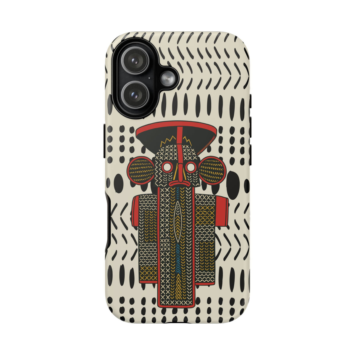 Elephant Mask Phone Case, African Art Design, Stylish Protective Cover for Samsung and iPhone, Unique Accessory, Gift Idea