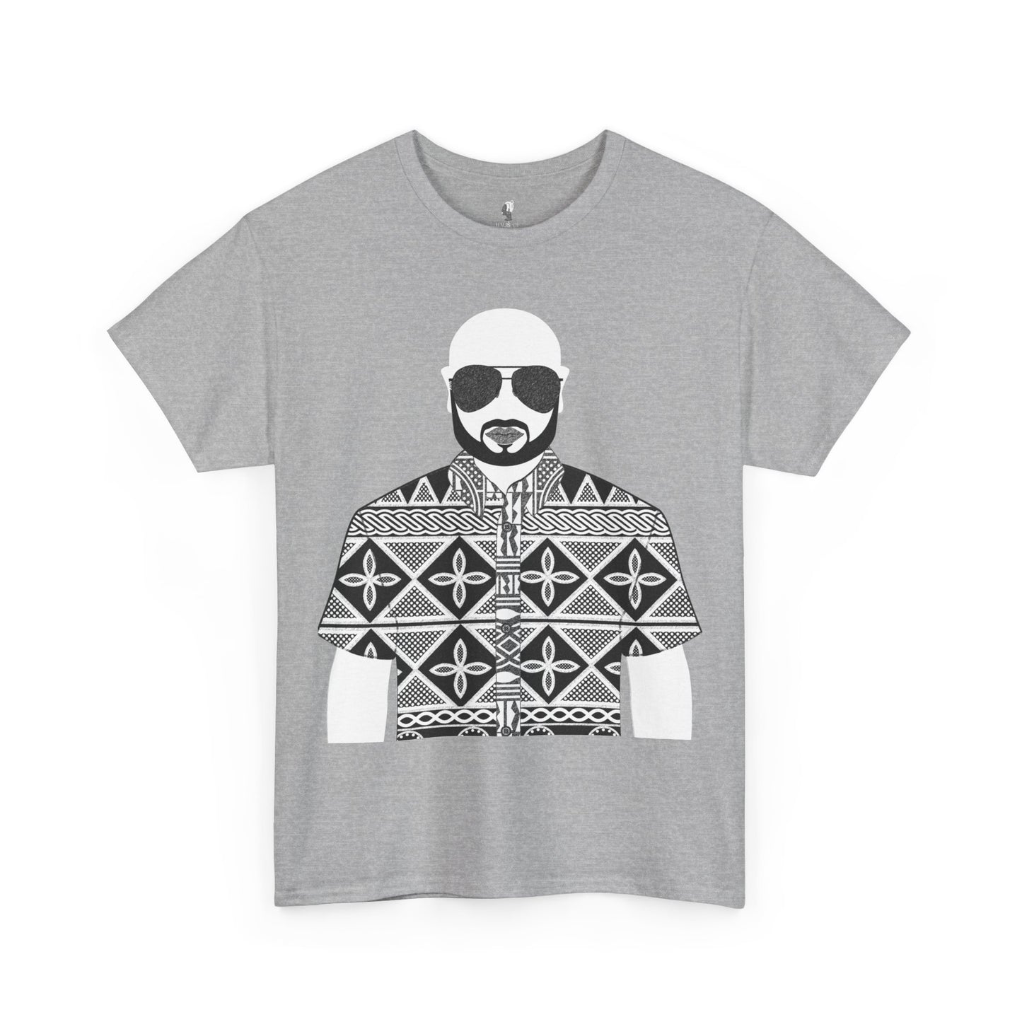 Le Monsieur(BW) in Toghu Unisex Heavy Cotton Tee