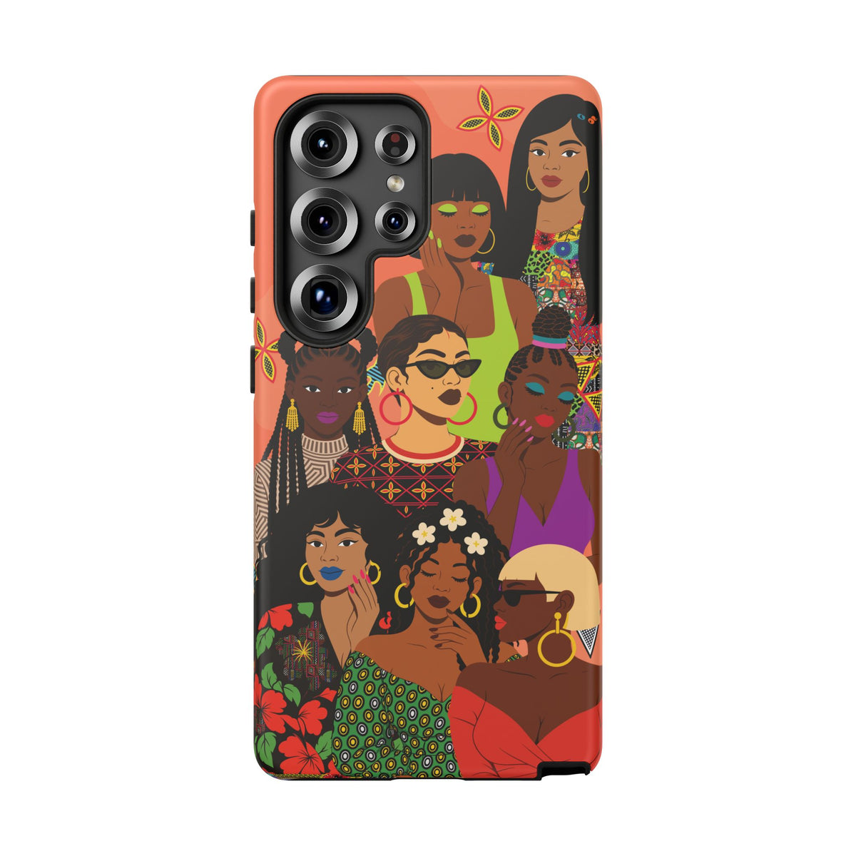 Black Girl Magic Collage Phone Case, African Art Design, Stylish Protective Cover for Samsung and iPhone, Unique Accessory, Gift Idea