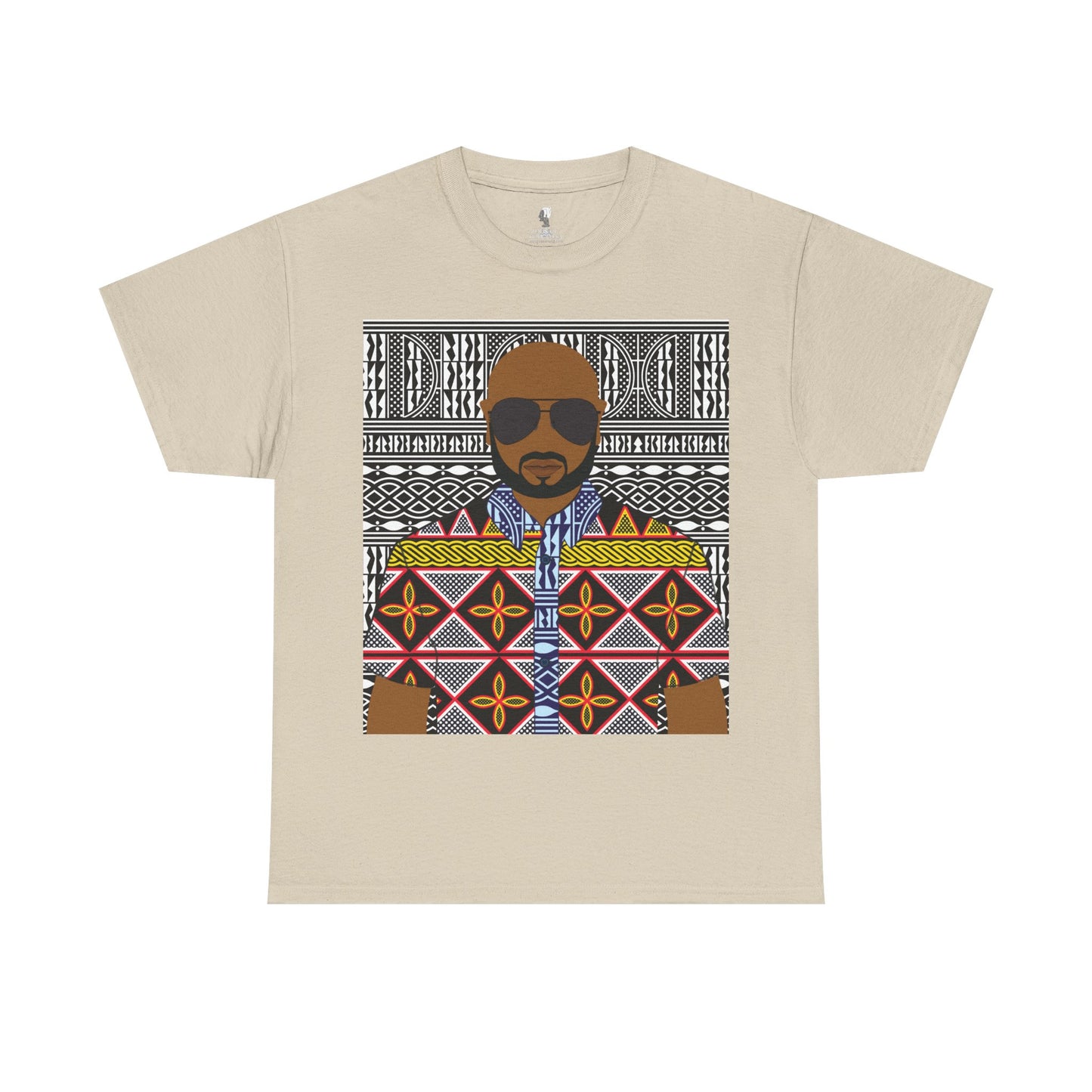 Le Monsieur Yellow Toghu on BW Ndop Unisex Heavy Cotton Tee
