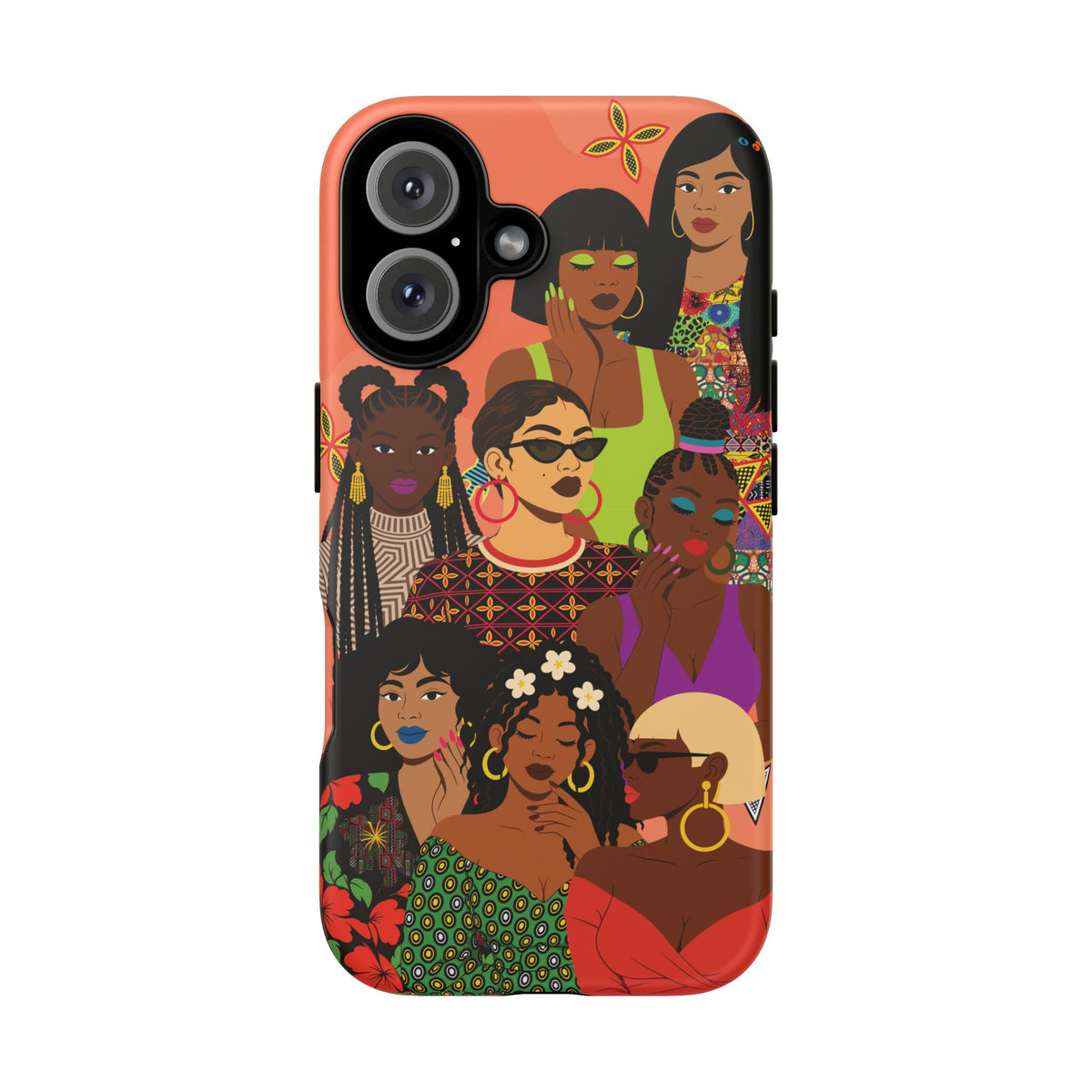 Black Girl Magic Collage Phone Case, African Art Design, Stylish Protective Cover for Samsung and iPhone, Unique Accessory, Gift Idea