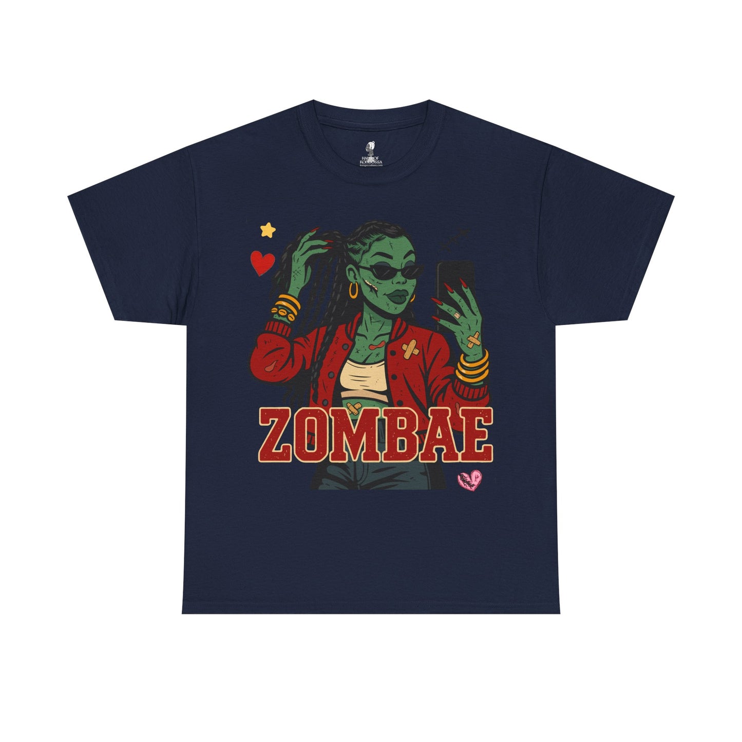 Zombae Unisex Tee - Halloween T-Shirt, Unisex Shirt, Funny Cute Top, Heavy Cotton Apparel, Halloween Costume, Zombie Lover Gift, Horror