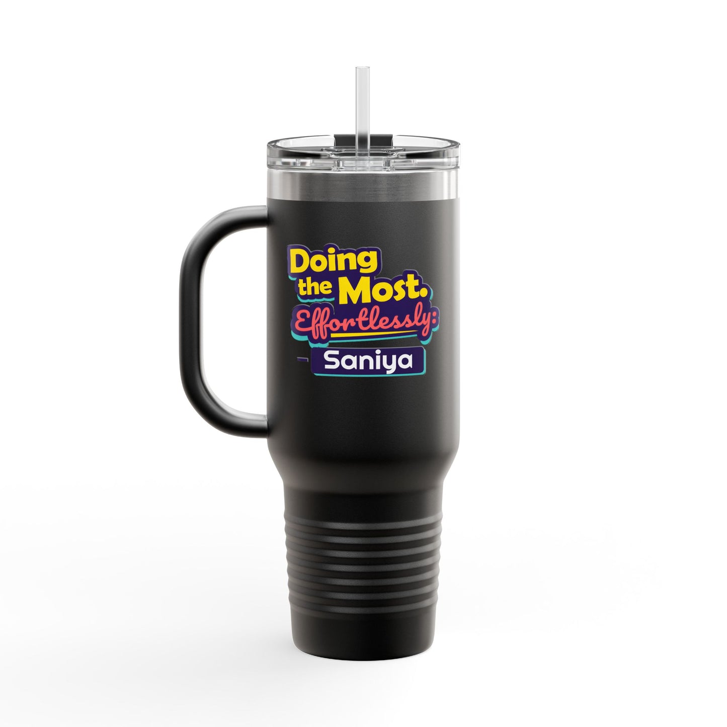 Effortless Personalized Insulated Travel Mug, 40oz - Stylish Travel Companion, Premium Coffee Mug, Perfect for Road Trips, Gifts for Her