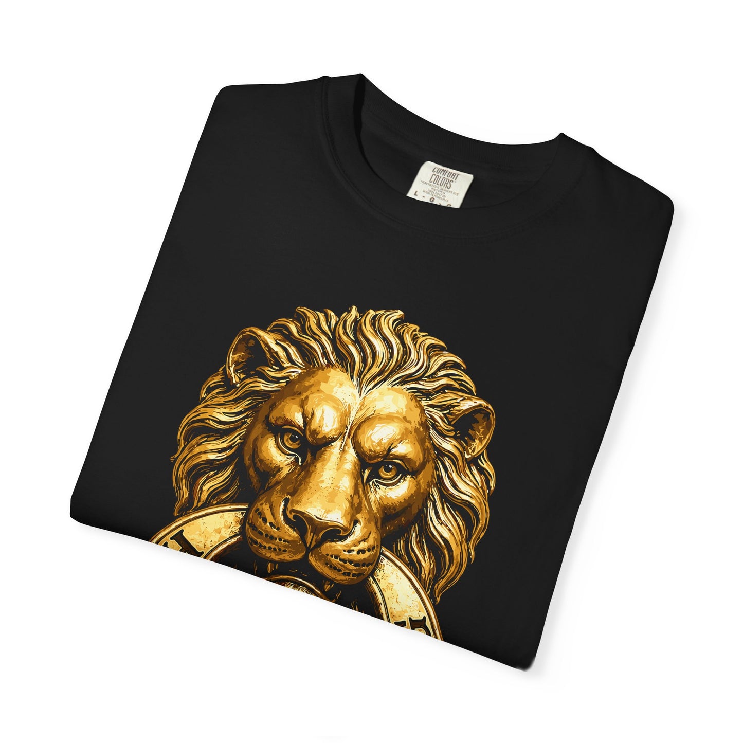 Gold Lion Knocker Unisex Garment-Dyed T-shirt