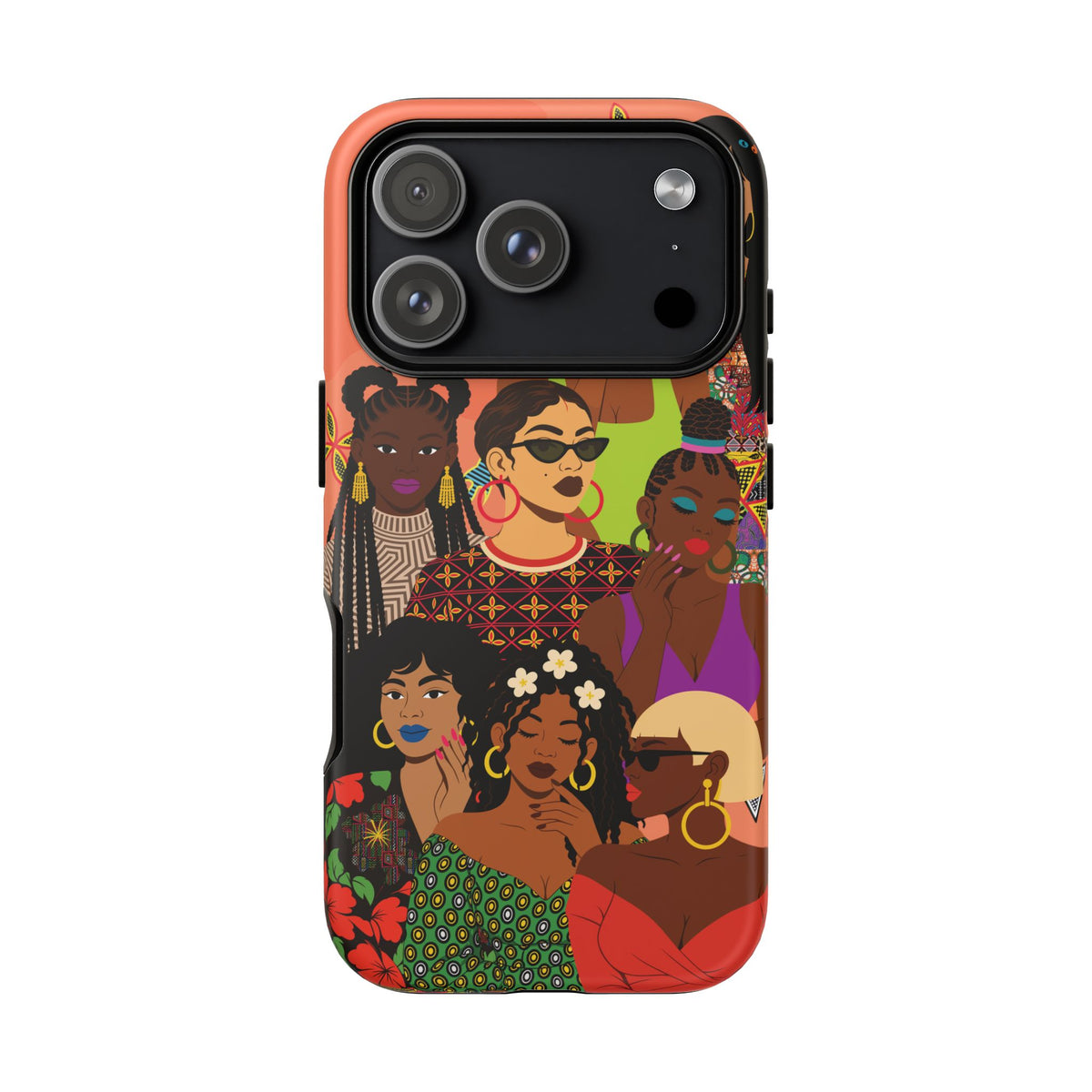 Black Girl Magic Collage Phone Case, African Art Design, Stylish Protective Cover for Samsung and iPhone, Unique Accessory, Gift Idea