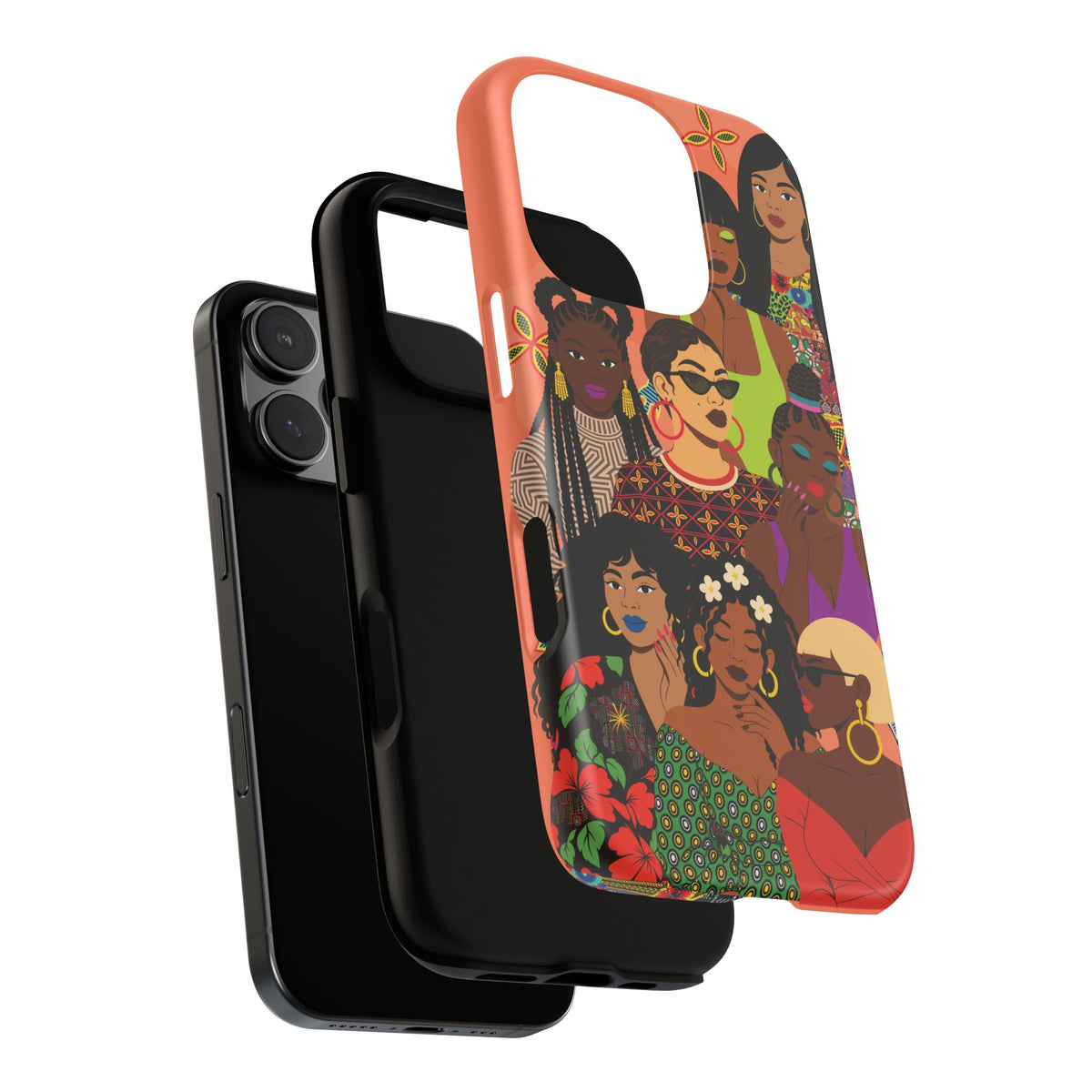 Black Girl Magic Collage Phone Case, African Art Design, Stylish Protective Cover for Samsung and iPhone, Unique Accessory, Gift Idea