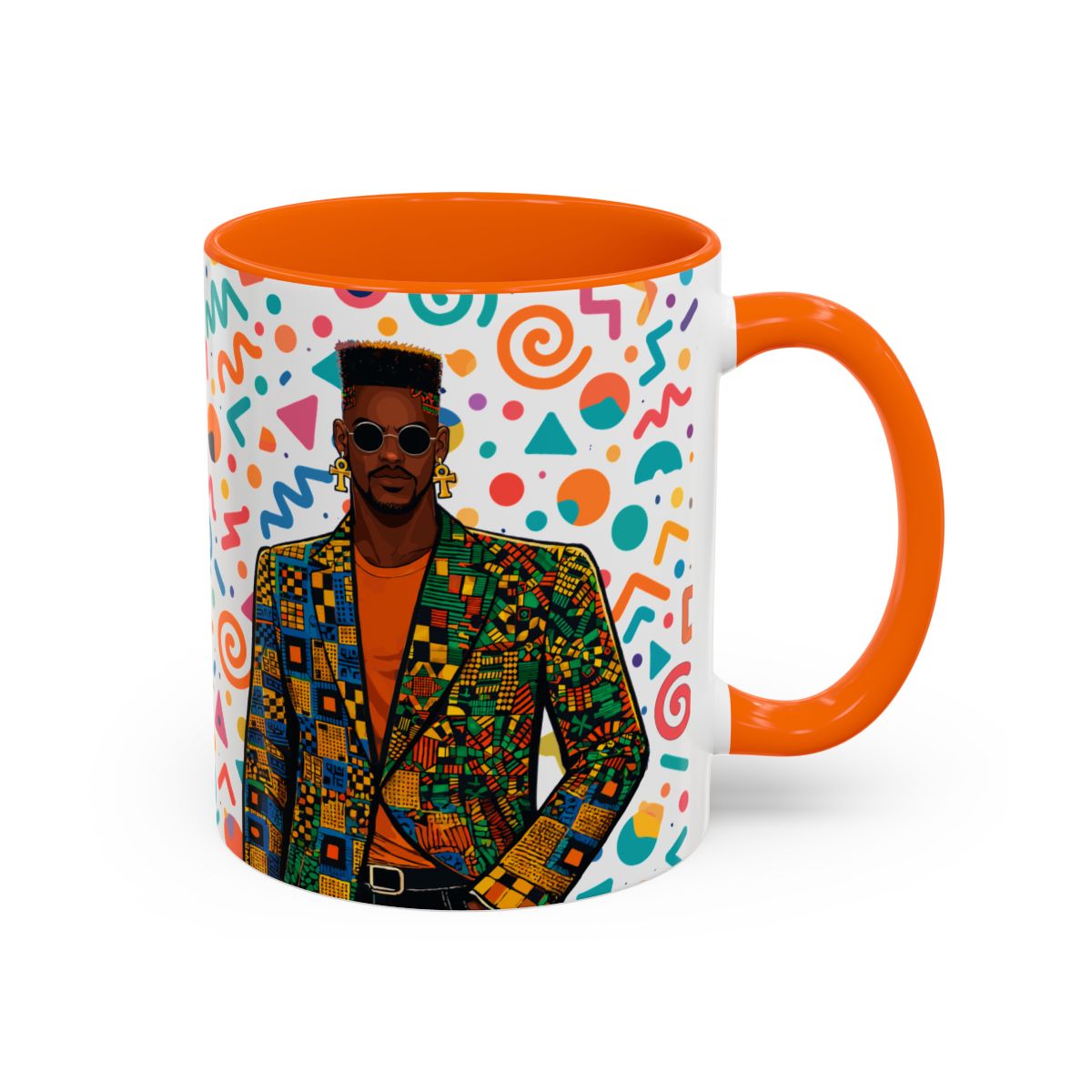 Personalized, Hustle Never Sleeps Two-Tone Ceramic Mug  (6 Colors , 11oz & 15oz)