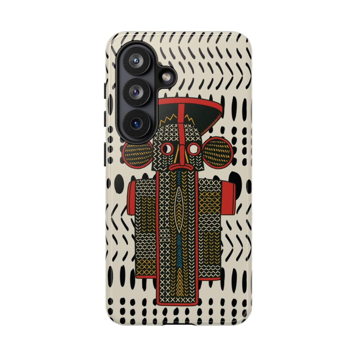 Elephant Mask Phone Case, African Art Design, Stylish Protective Cover for Samsung and iPhone, Unique Accessory, Gift Idea