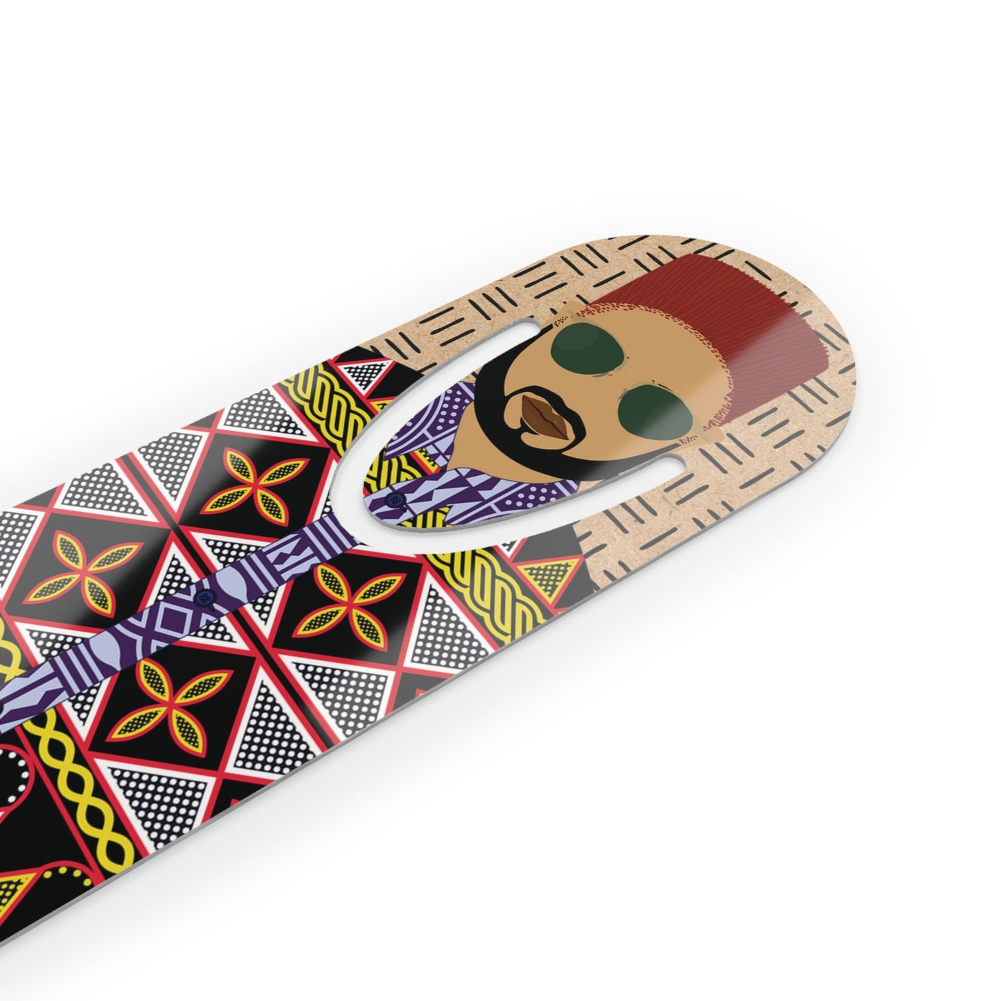 Phillipe Bookmark: Toghu African Print Mudcloth, Unique Reader Gift