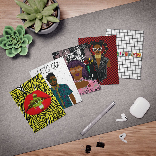The Attituders Multi-Design African Greeting Cards (5-Pack)