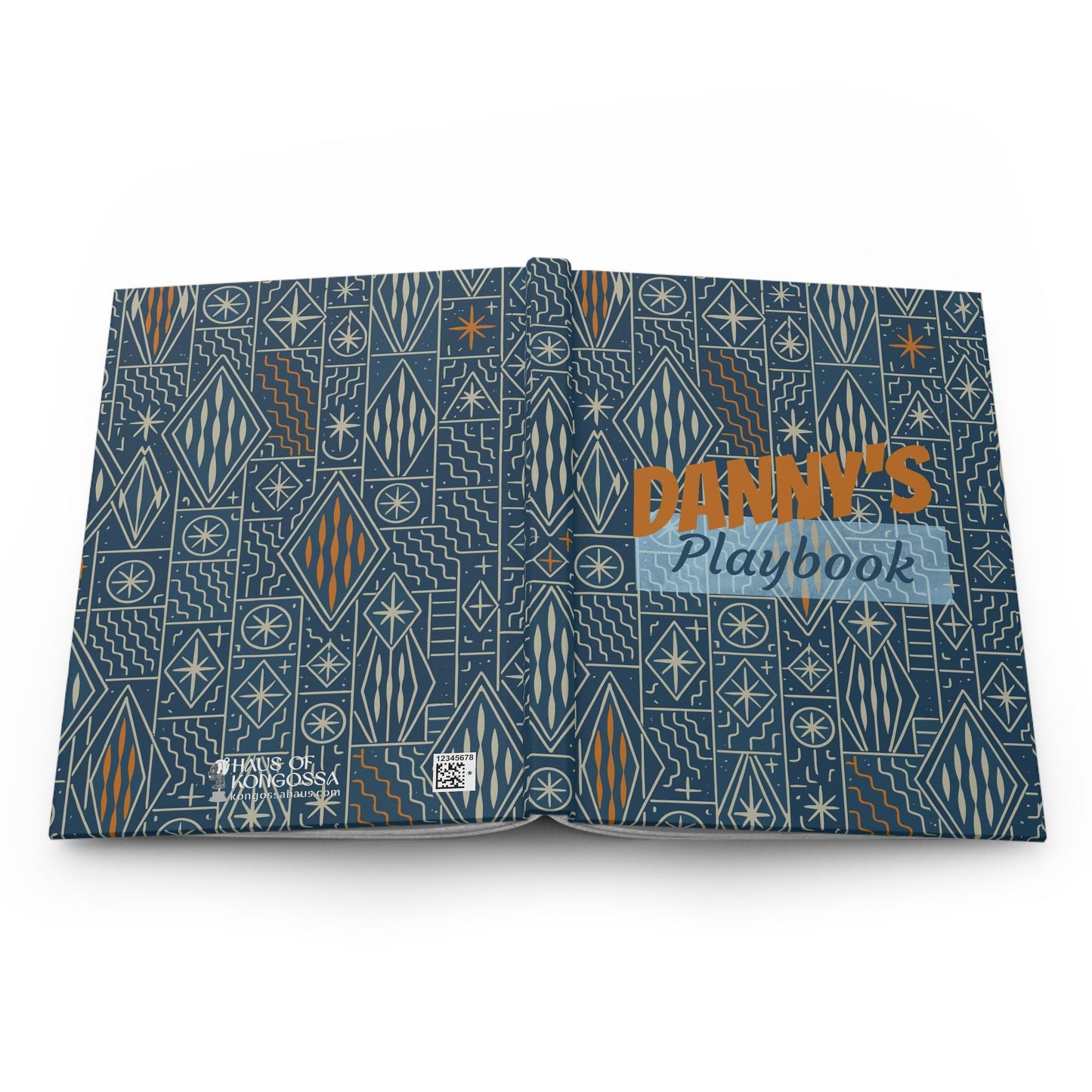 Personalized Ndop Pattern Hardcover Journal  Matte Journal, Gift for Him or Her