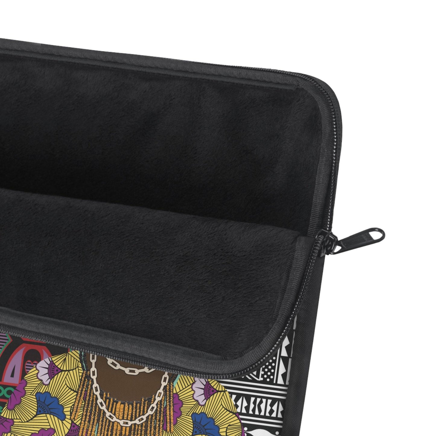 The Atebas on Black Ndop African Laptop Sleeve, Pro Macbook Air Sleeve