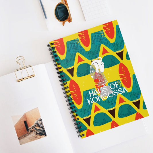 HOK Afrikana Front Cover Spiral Notebook - Ruled Line