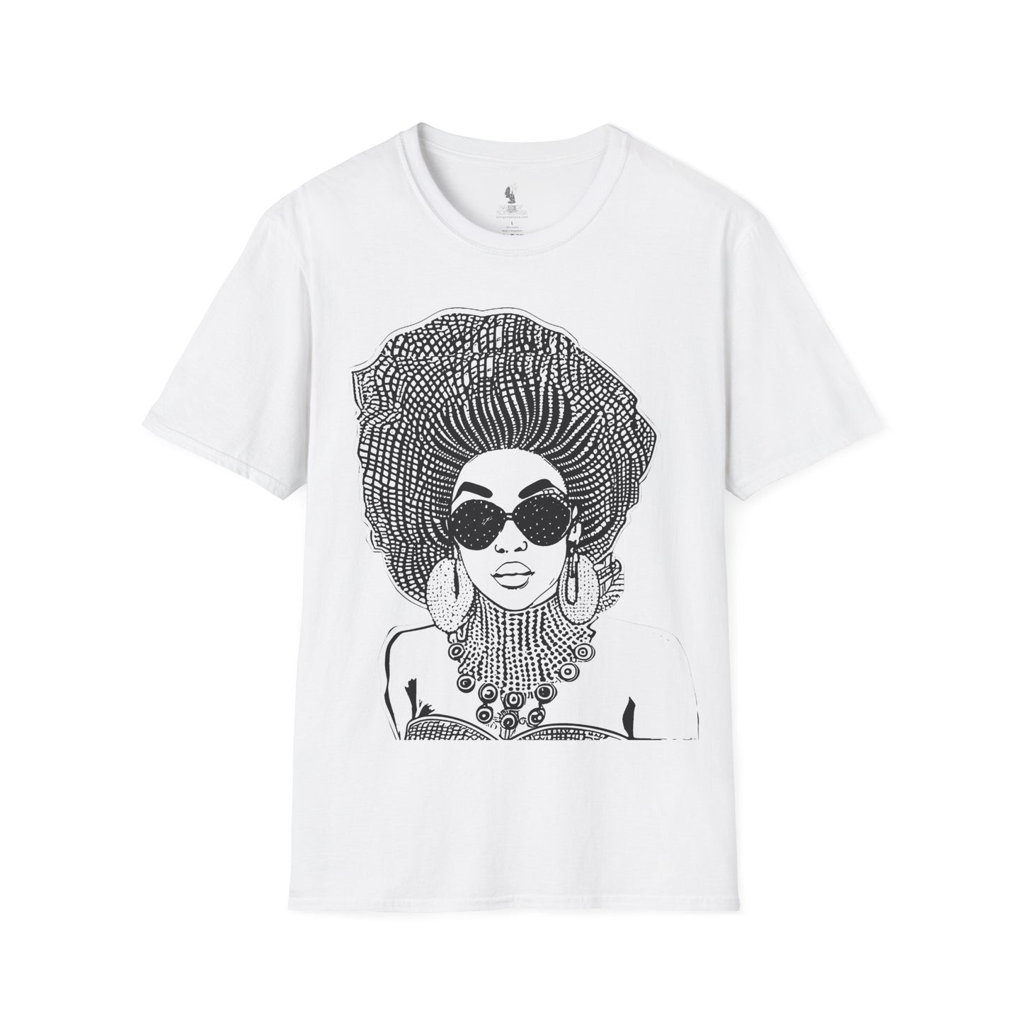 Madame Headtie(BW) -  Unisex Softstyle T-shirt