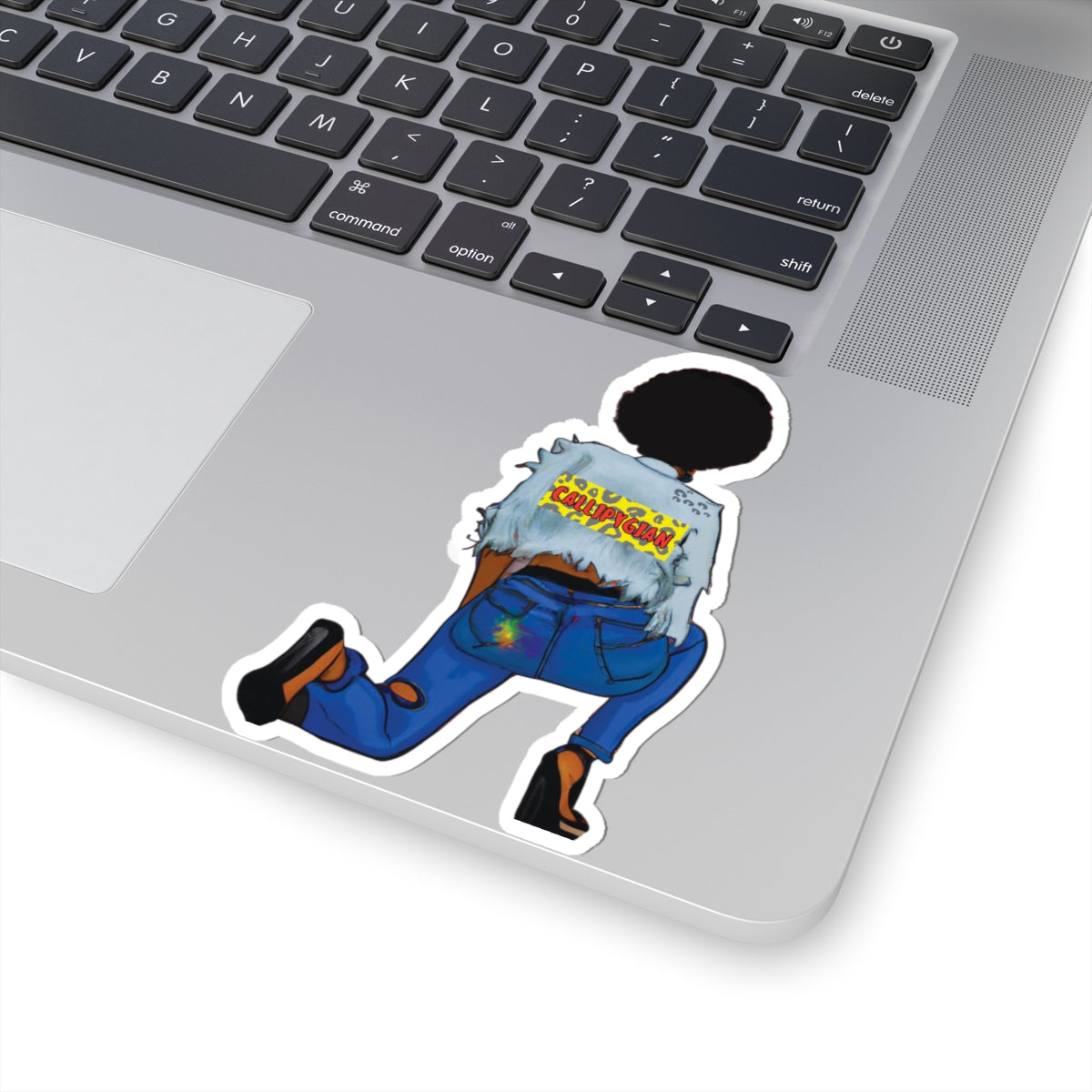 Callipygian Girl Kiss-Cut Stickers