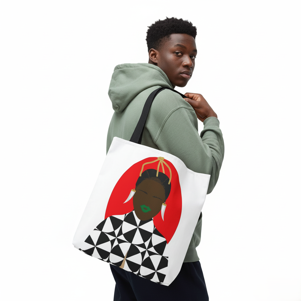 Sunny Babe Canvas Tote bag with Cotton Handles