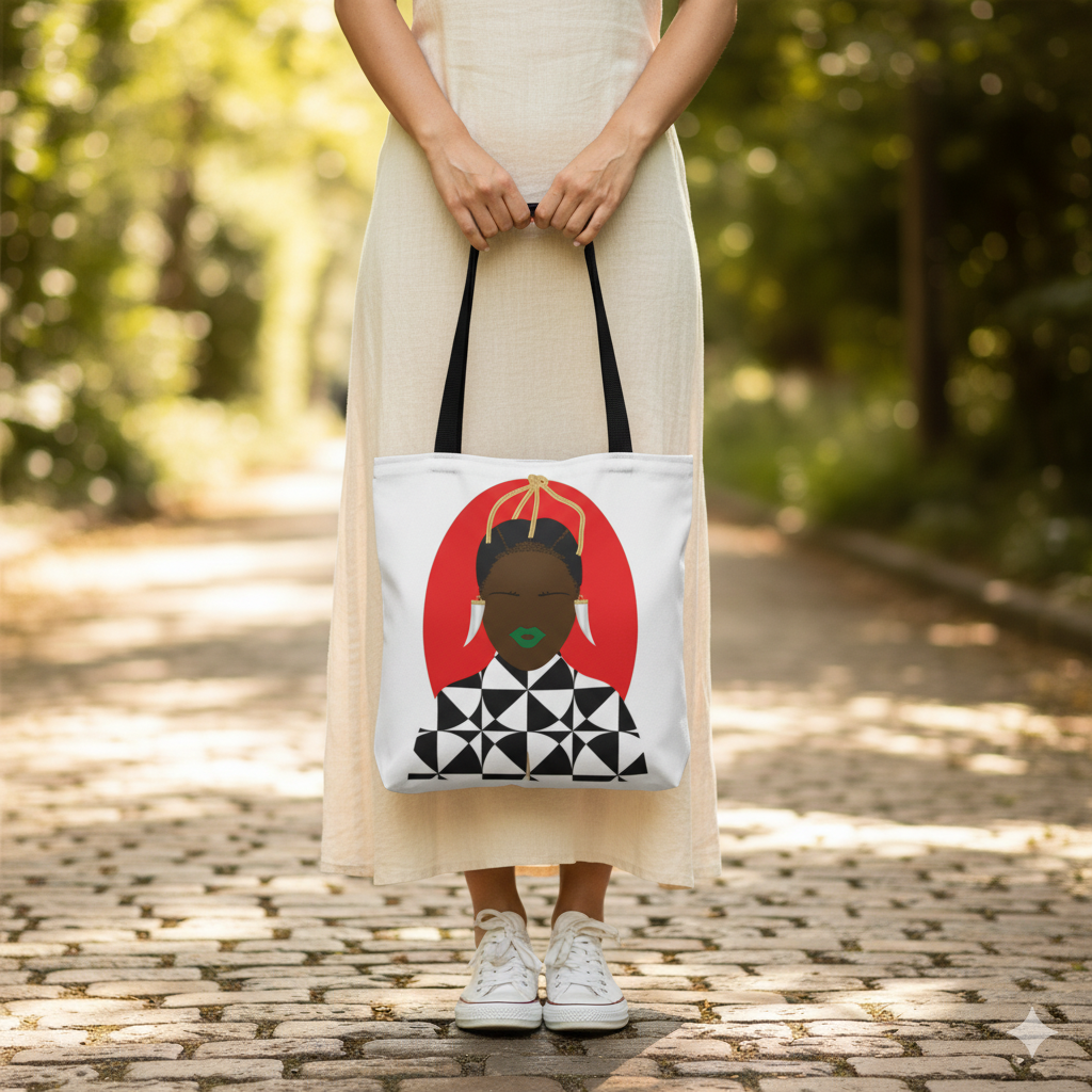 Sunny Babe Canvas Tote bag with Cotton Handles